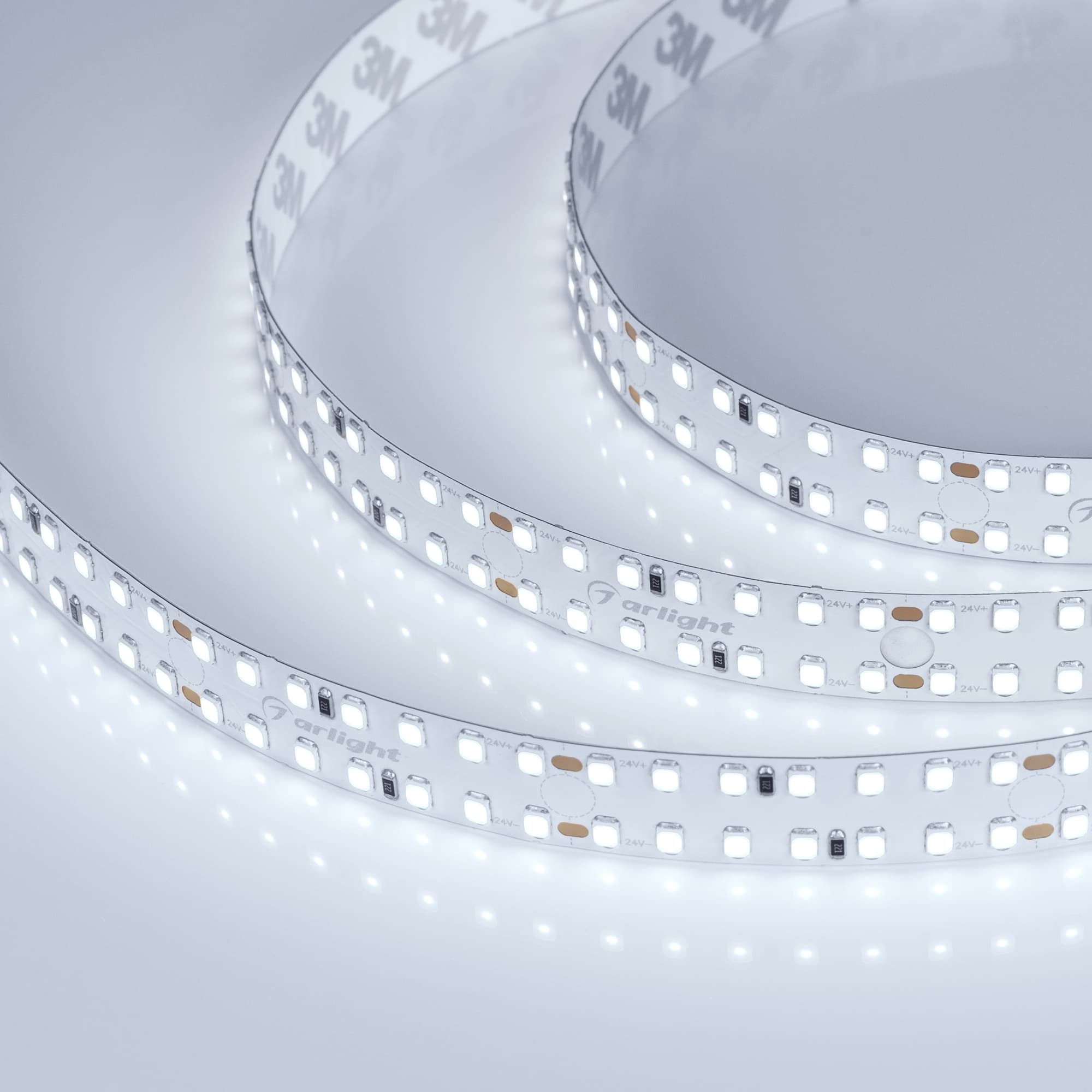 Светодиодная лента S2-2500 24V White 6000K 15mm (2835, 280 LED/m, LUX) (Arlight, 20 Вт/м, IP20) 023399(1) — фото 2