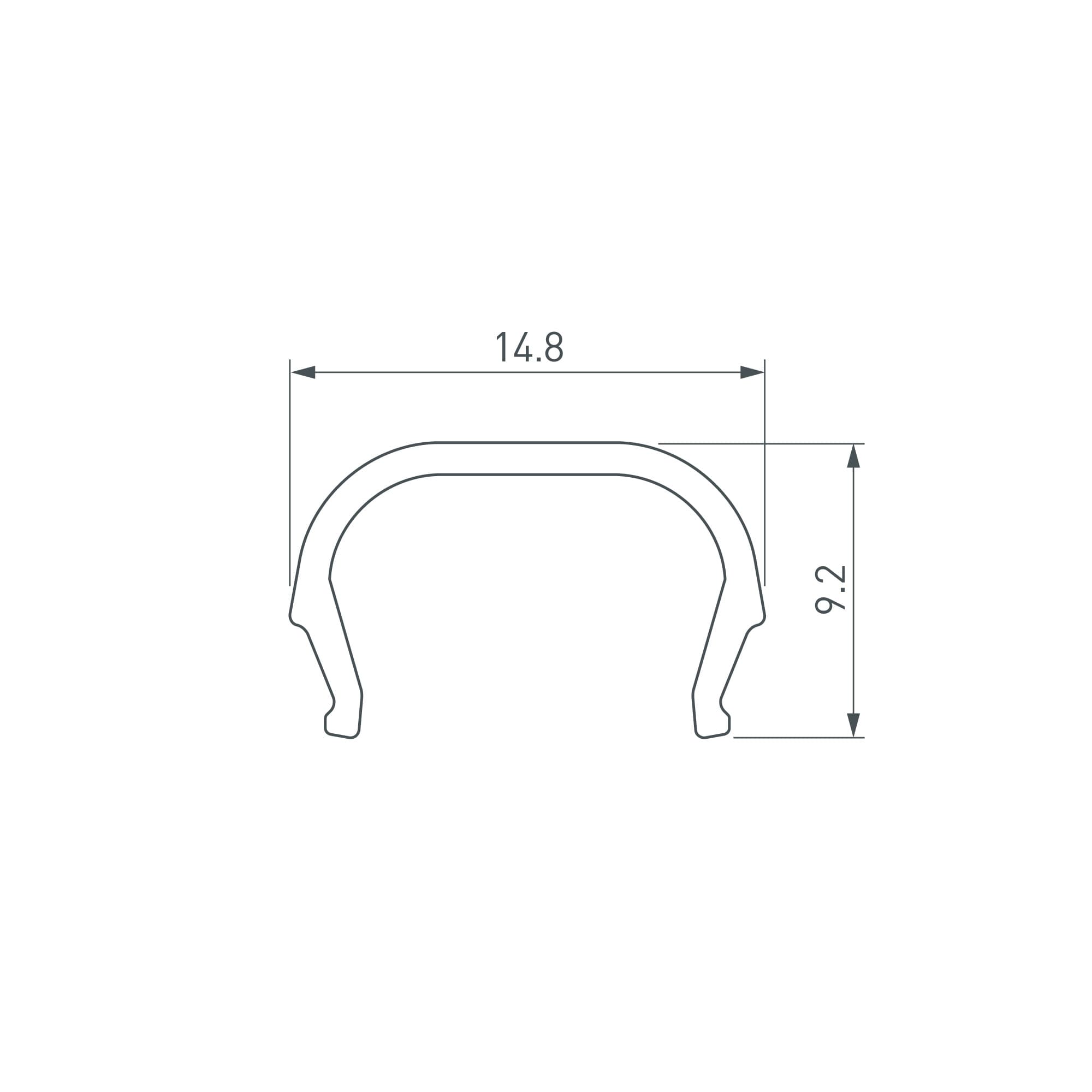Экран LINE-D-1515-2000 OPAL (Arlight, Пластик) 061085 — фото 2