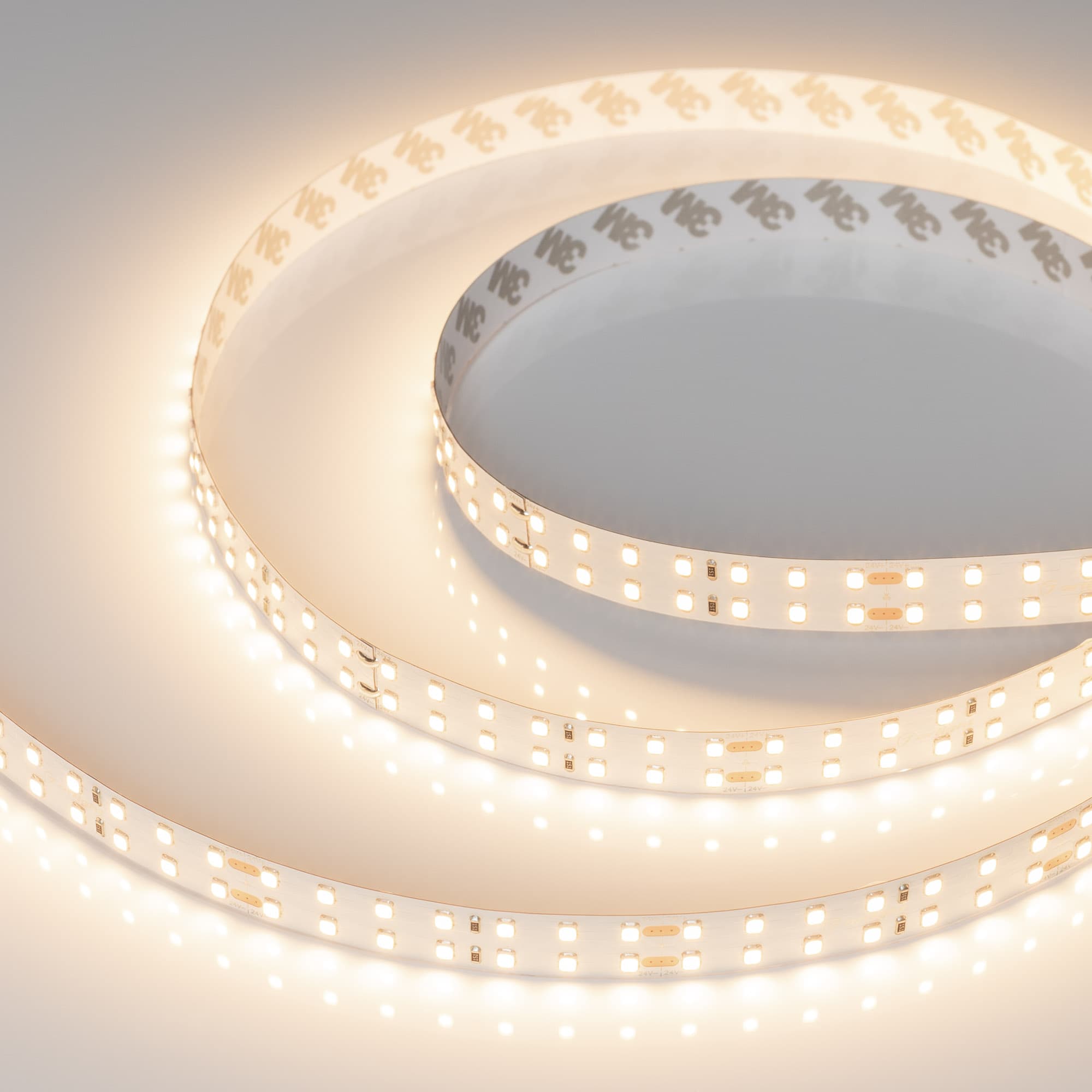 Светодиодная лента RT-A196-15mm 24V Warm3000 (20 W/m, IP20, 2835, 5m) (Arlight, Открытый) 020389(2) — фото 1