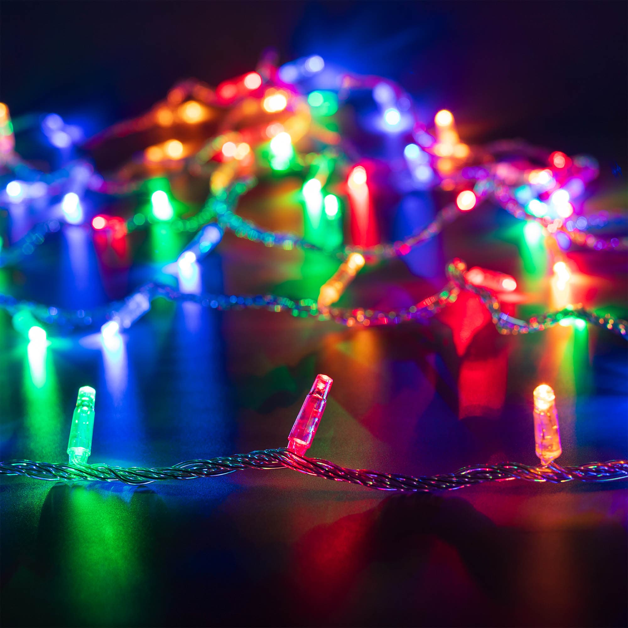 Arlight Светодиодная гирлянда ARD-STRING-CLASSIC-10000-CLEAR-100LED-LIVE RGB (230V, 7W) (Ardecoled, IP65) 025793