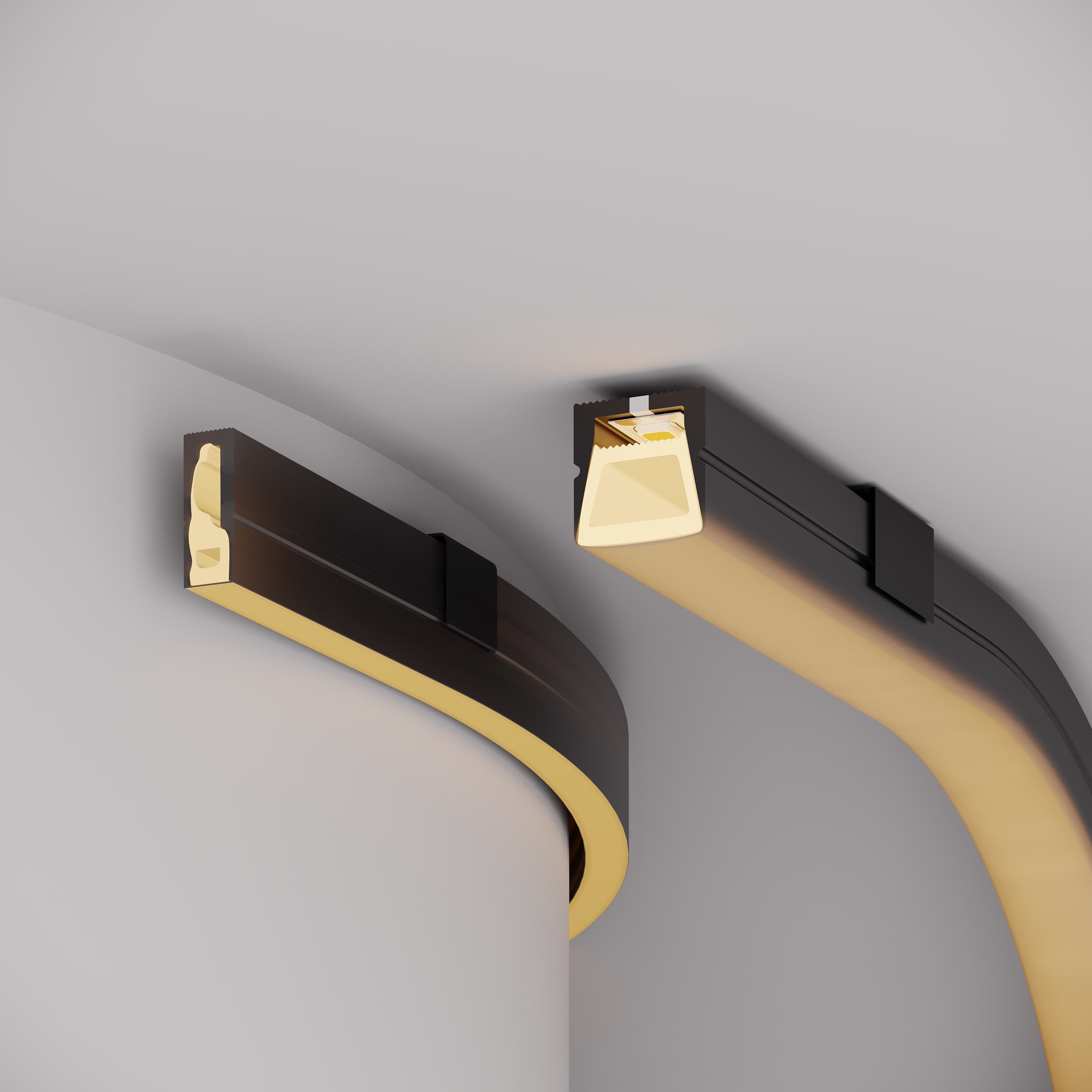 Силиконовый профиль WPH-FLEX-0616-SIDE-S9-5m FULL BLACK (Arlight, Силикон) 045842 — фото 5