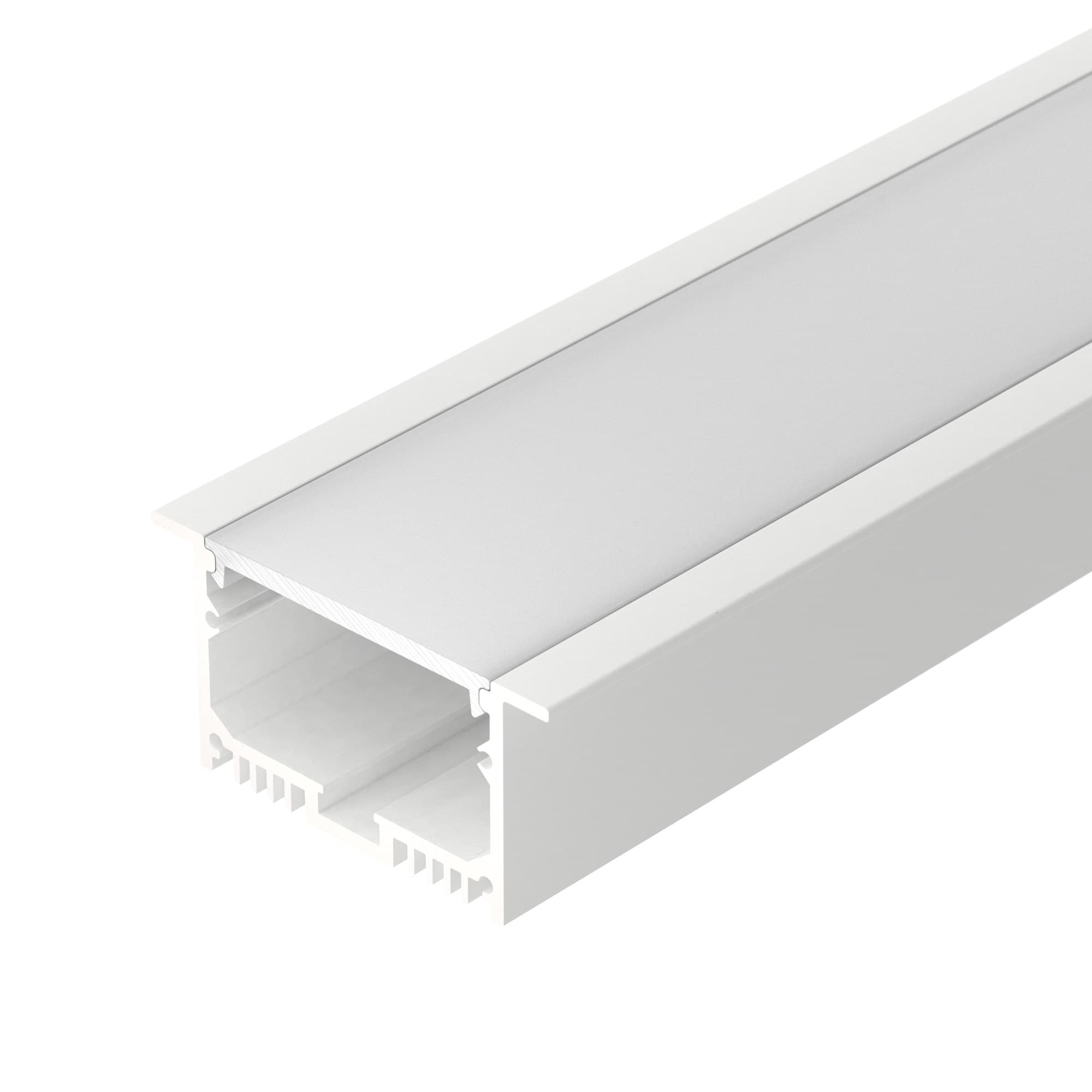 Профиль с экраном SL-LINIA62-F-2500 WHITE+OPAL (Arlight, Алюминий) 021374 — фото 1