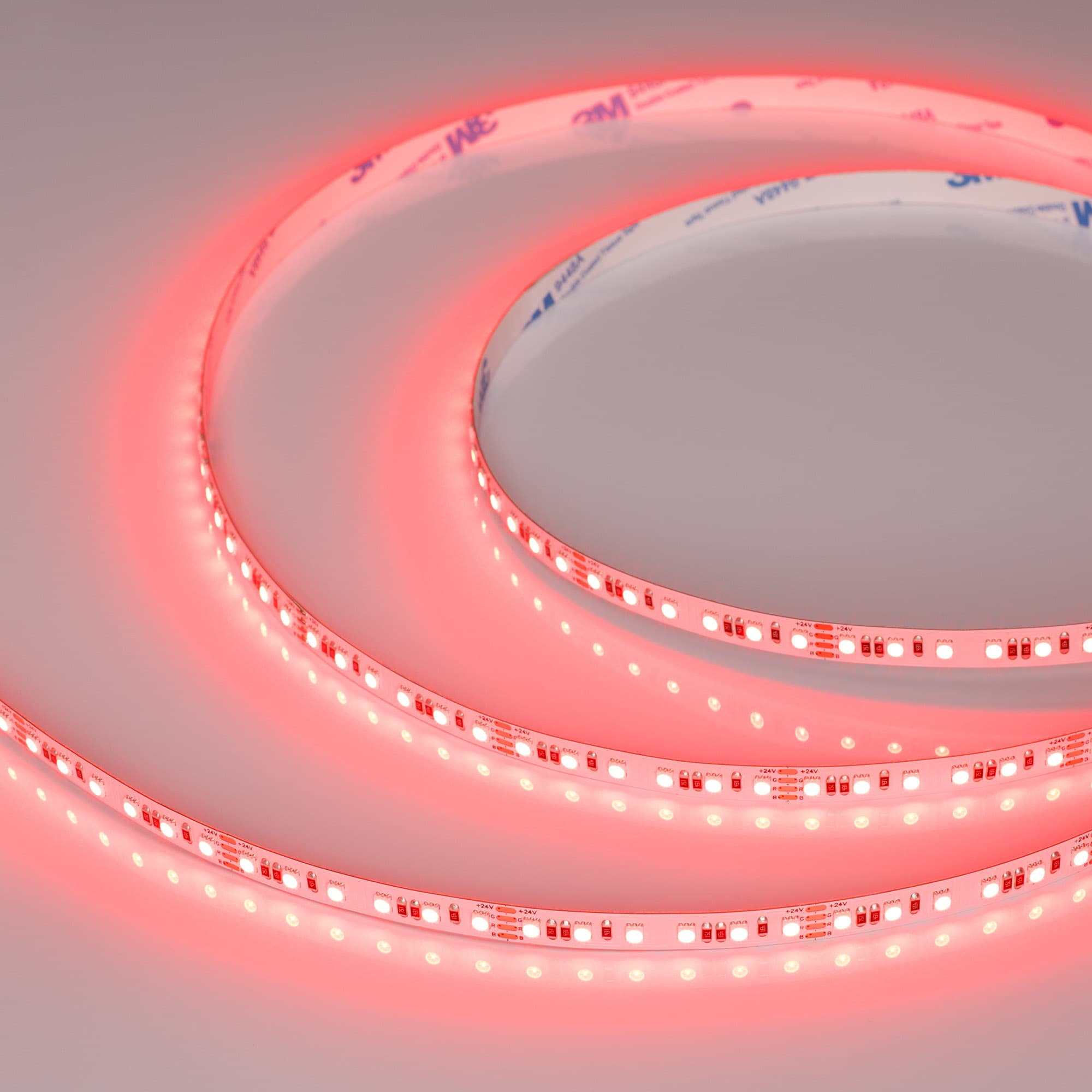 Светодиодная лента RT-A120-8mm 24V RGB (12 W/m, IP20, 2835, 5m) (Arlight, 5 лет) 042905 — фото 1