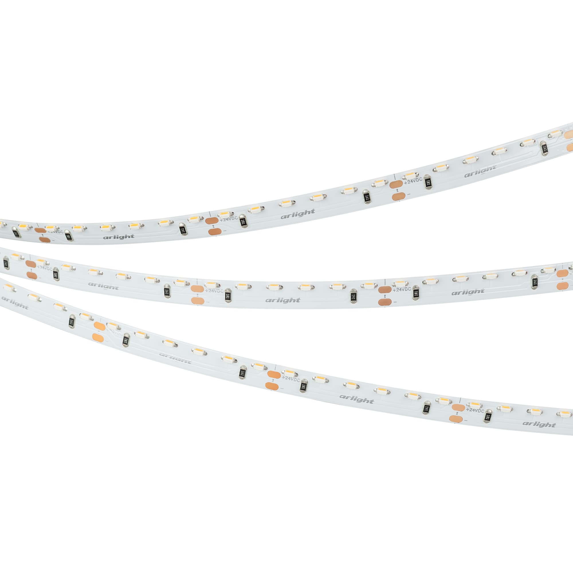 Светодиодная лента RS-S120-8mm 24V Warm3000 (9.6 W/m, IP20, 3014, 5m) (Arlight, боковое свечение) 039429 — фото 1