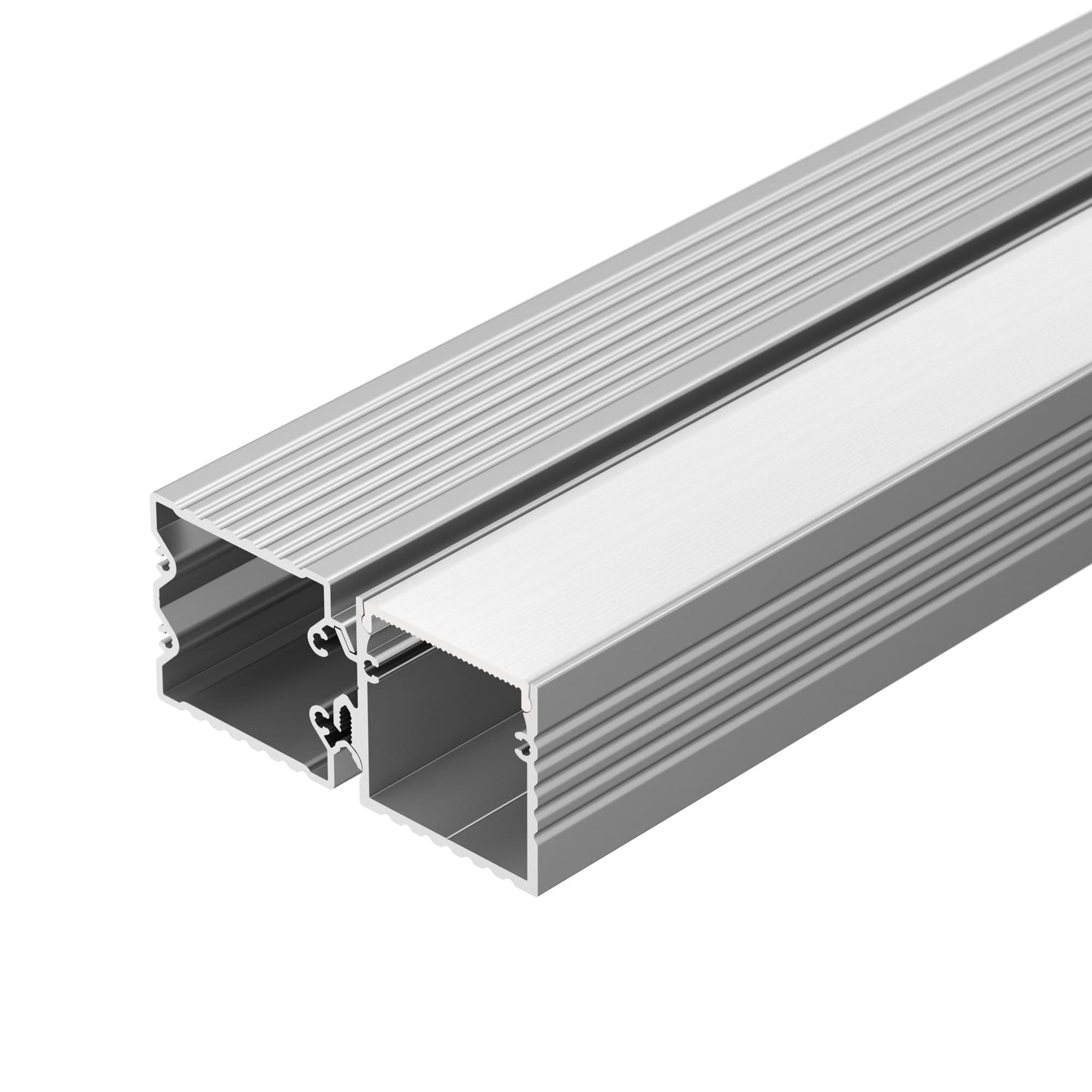 Профиль с экраном ALU-BASE-PW35S-2000 ANOD+FROST AG (Arlight, Металл) 021947 Arlight — фото 1