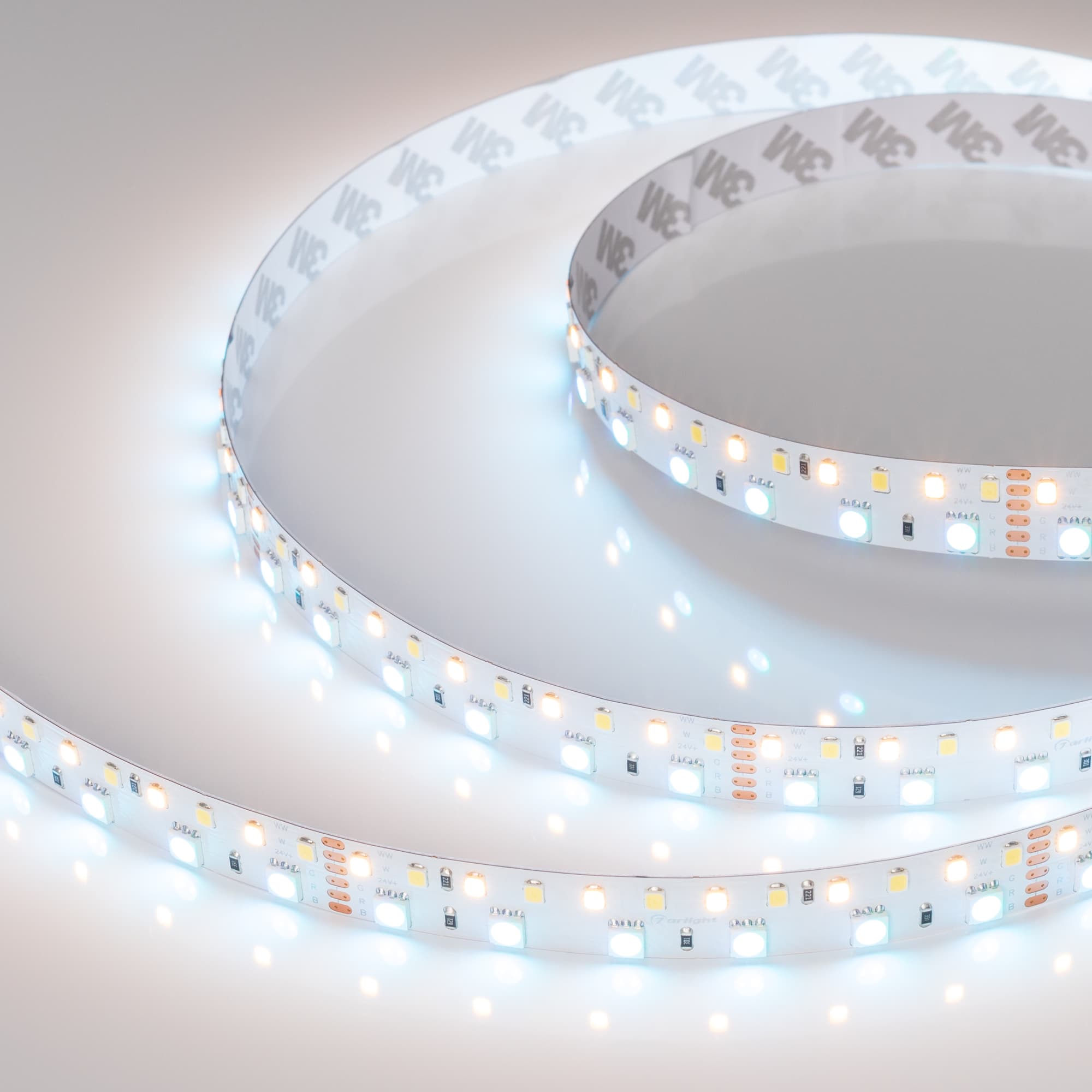 Светодиодная лента RT-BA180-15mm 24V RGBW-MIX (28.8 W/m, IP20, 5060/2835, 5m) (Arlight, 28.8 Вт/м, IP20) 022707(2) — фото 5