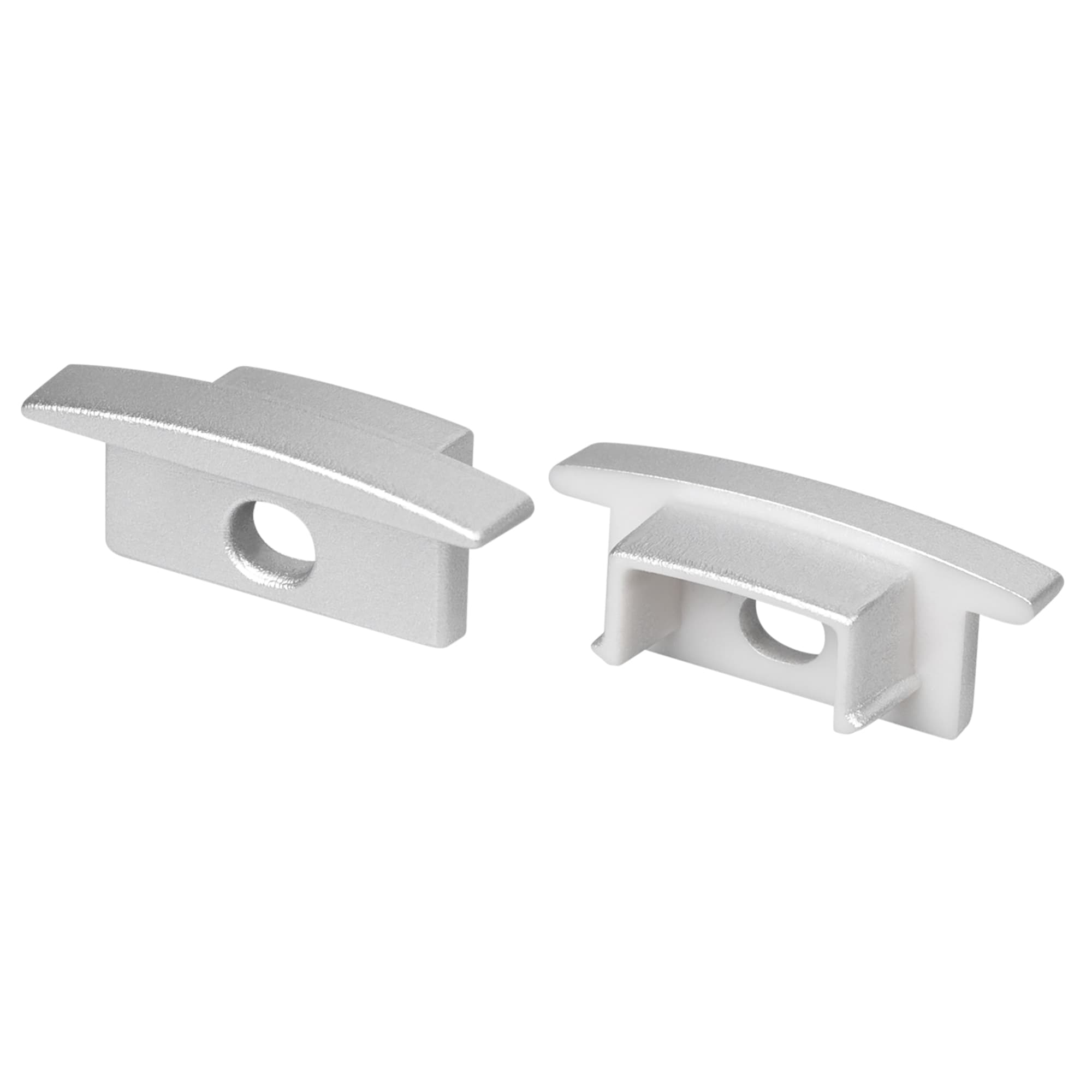 Заглушка LINE-2308-F SILVER с отверстием (Arlight, Пластик) 054383