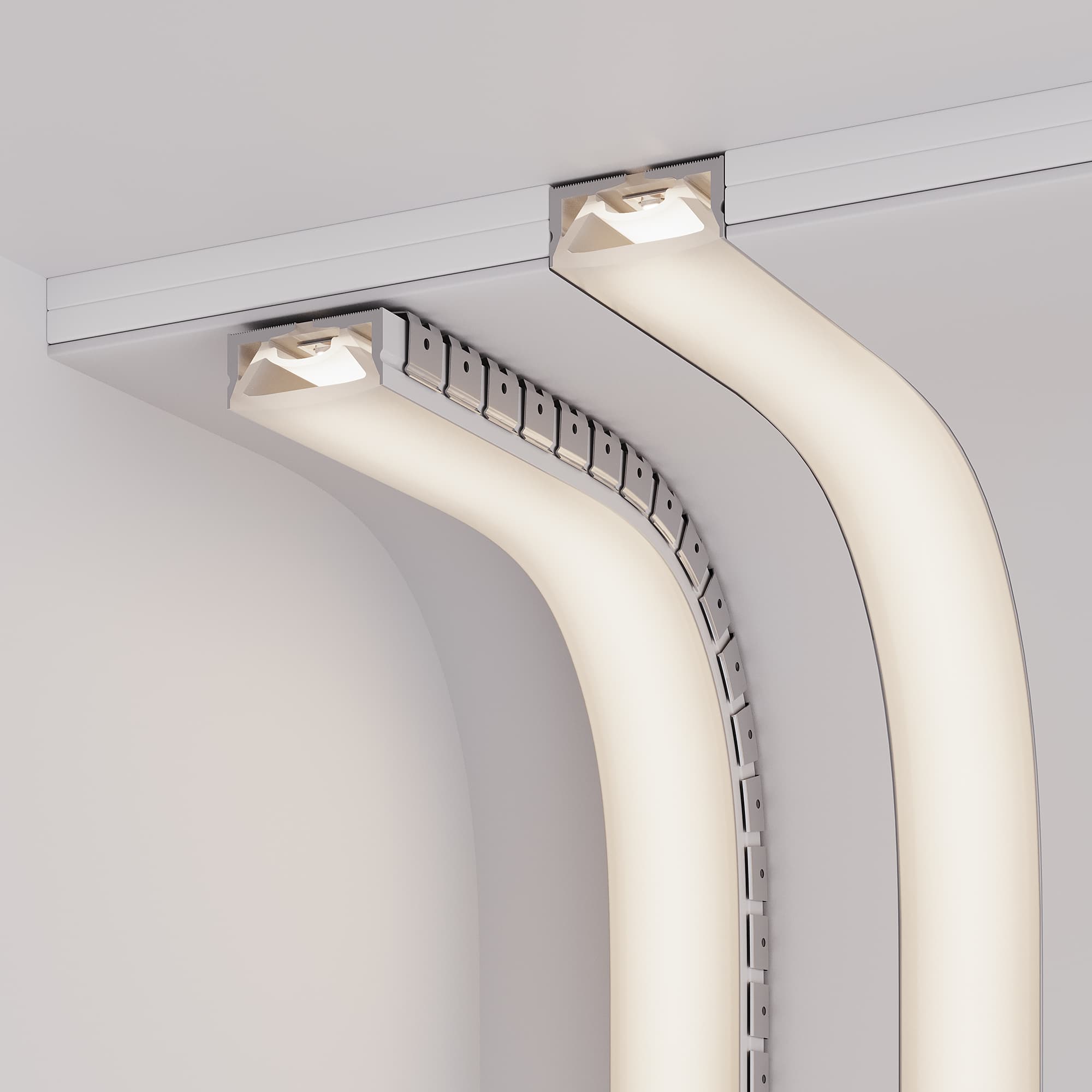 Силиконовый профиль WPH-FLEX-5025-TOP-S23-10m WHITE (Arlight, Силикон) 050136 — фото 3
