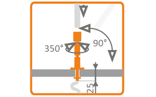 Держатель шарнир винтовой PEN JT100 (Arlight, Металл) 017292 Arlight — фото 2