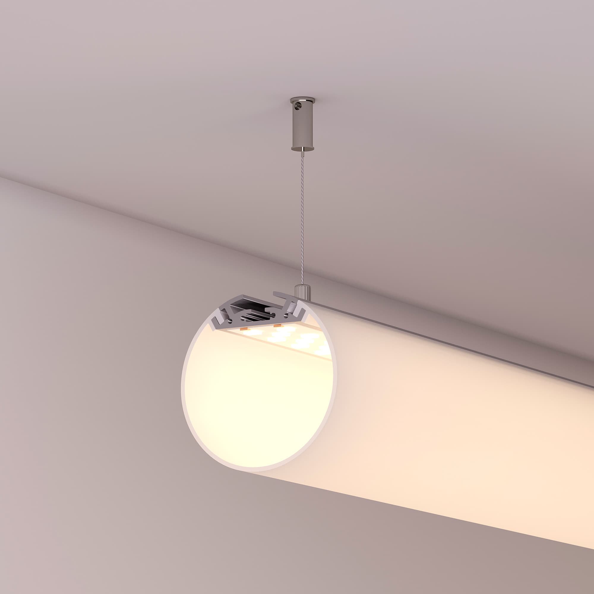 Профиль SL-ROUND-D60-2000 ANOD (Arlight, Алюминий) 019286 Arlight — фото 4