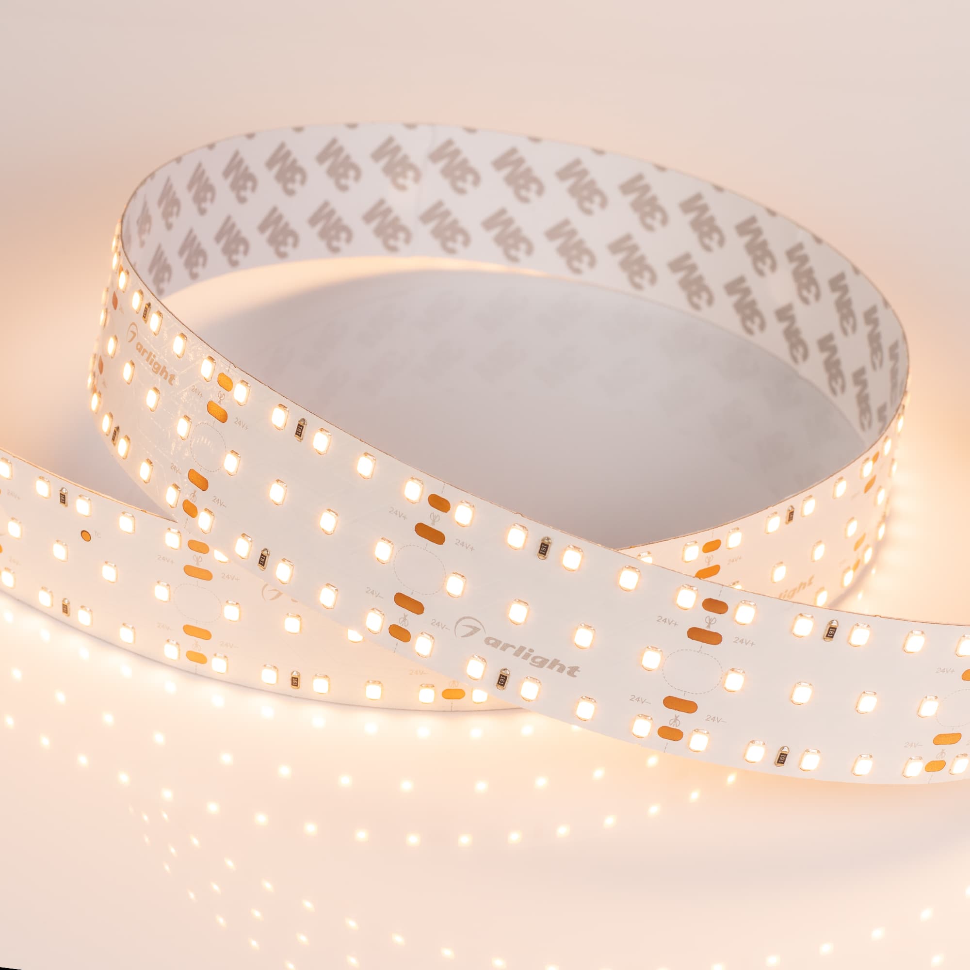 Светодиодная лента S2-2500 24V Warm 2700K 34mm (2835, 280 LED/m, LUX) (Arlight, 25 Вт/м, IP20) 023403 — фото 3
