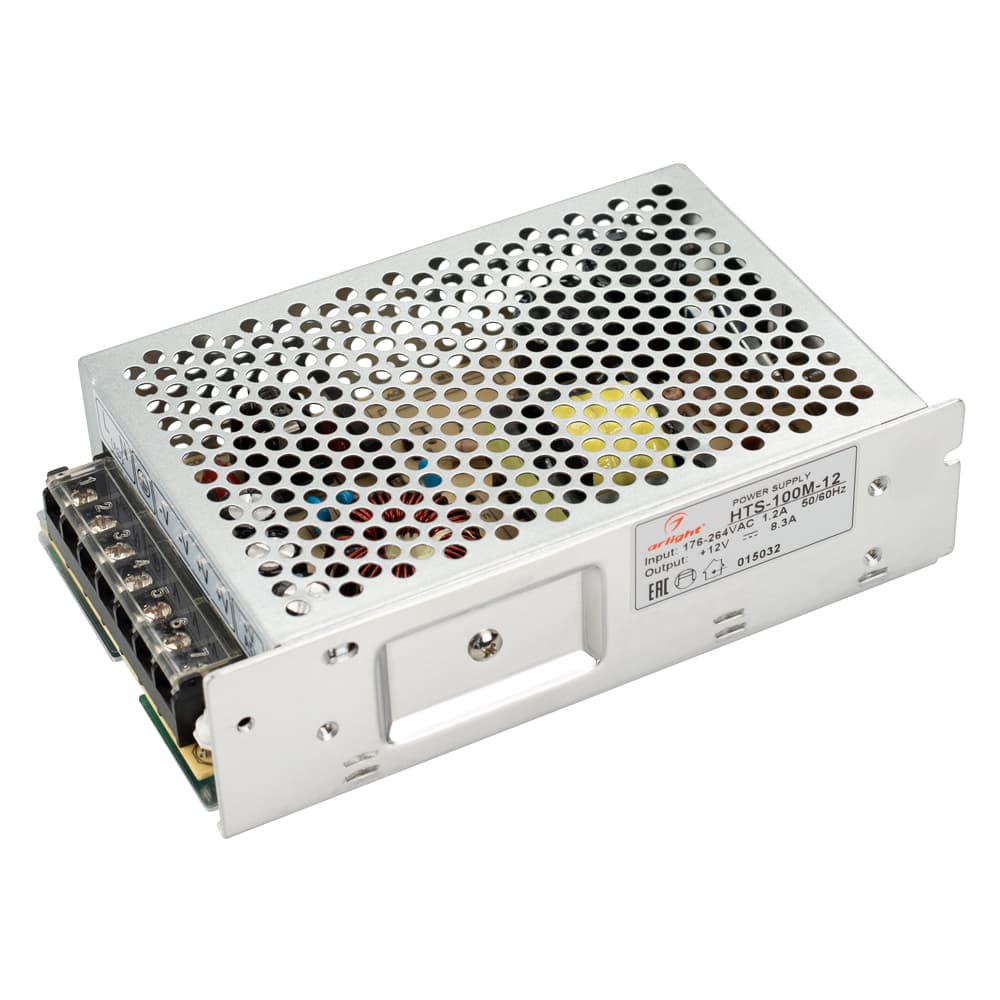 Блок питания HTS-100M-12 (12V, 8.3A, 100W) (Arlight, IP20 Сетка, 3 года) 015032 — фото 1