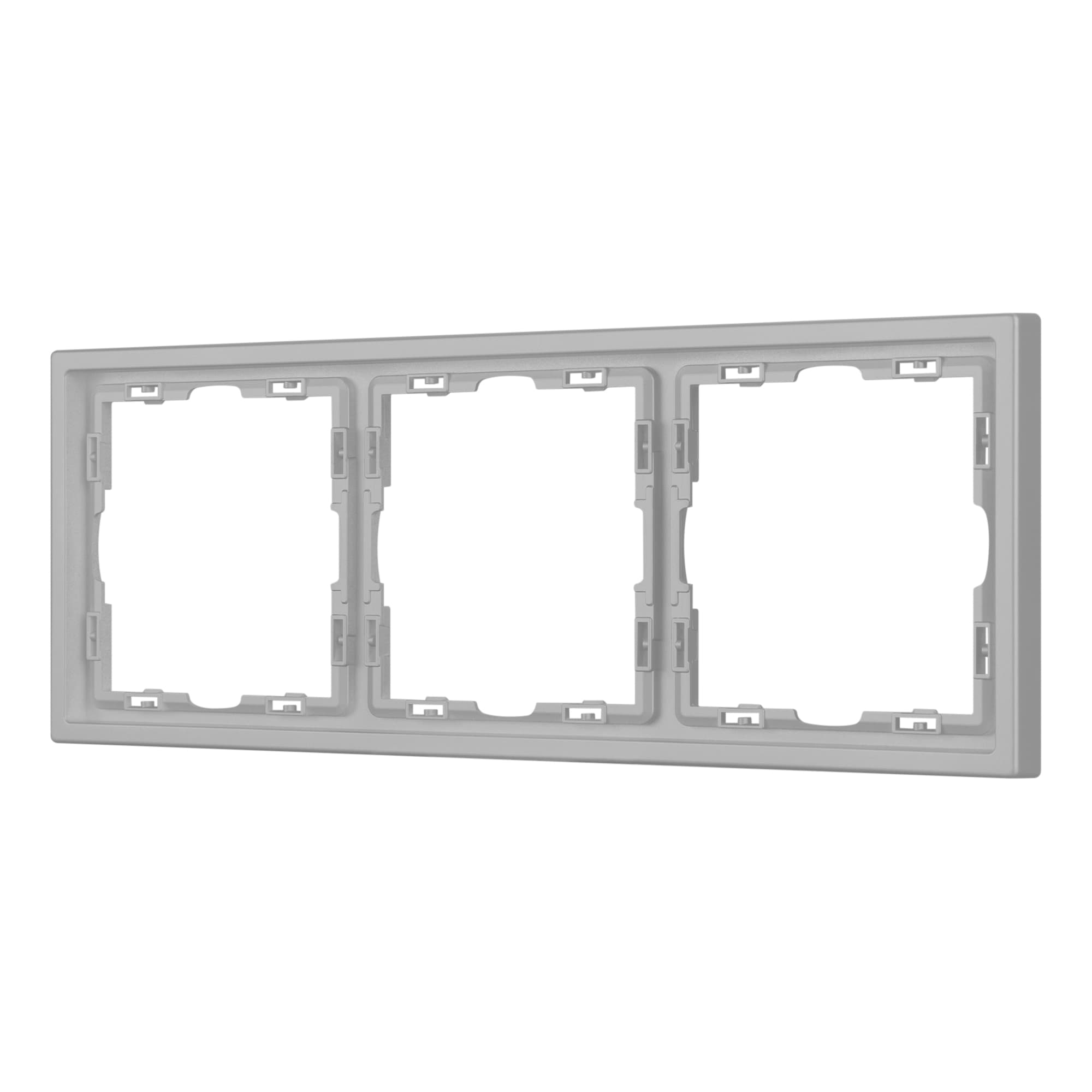 Рамка пластиковая FRM-NOBE-SFPL-3-IS (Arlight, Никель) 059459
