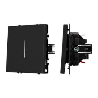 Механизм звонкового выключателя LED SWT-NOBE-MKR1-SFPL-L-BK (230V, 10A) (Arlight, Черный оникс) 061734