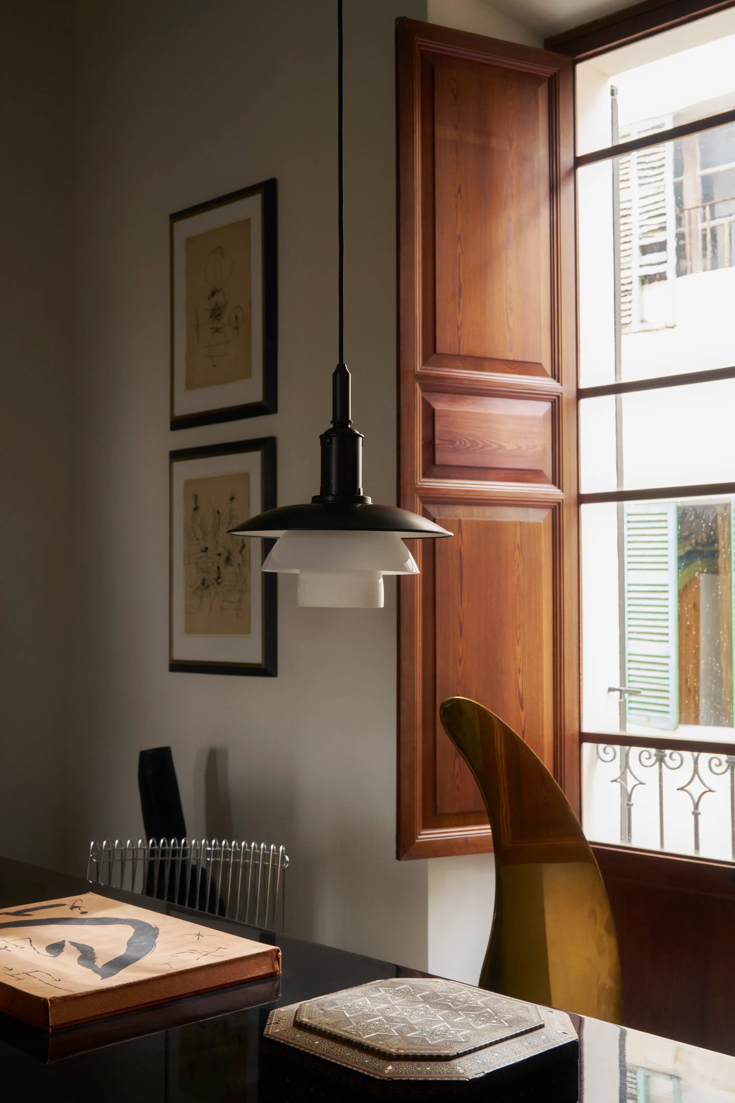 Louis Poulsen PH 3/3 Aged Brass Opal Pendant Aged brass/opal glass — фото 4