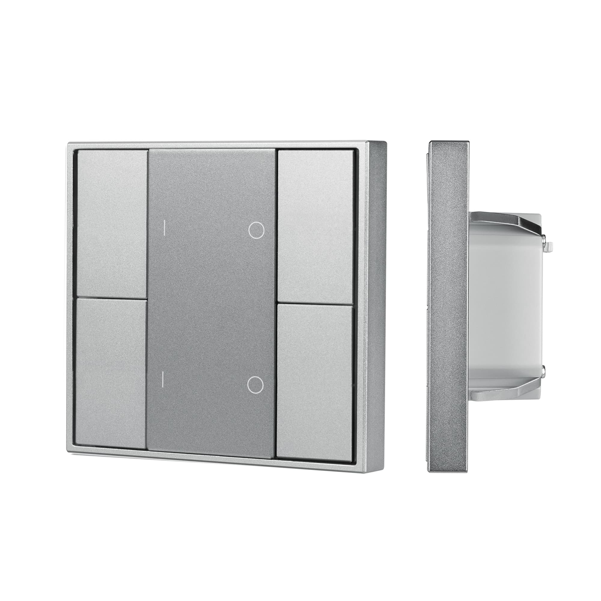 INTELLIGENT ARLIGHT Кнопочная панель DALI-201-23-2G-DIM-DT6-IN Silver (BUS, Frame) (IARL, IP20 Металл, 3 года) 048183
