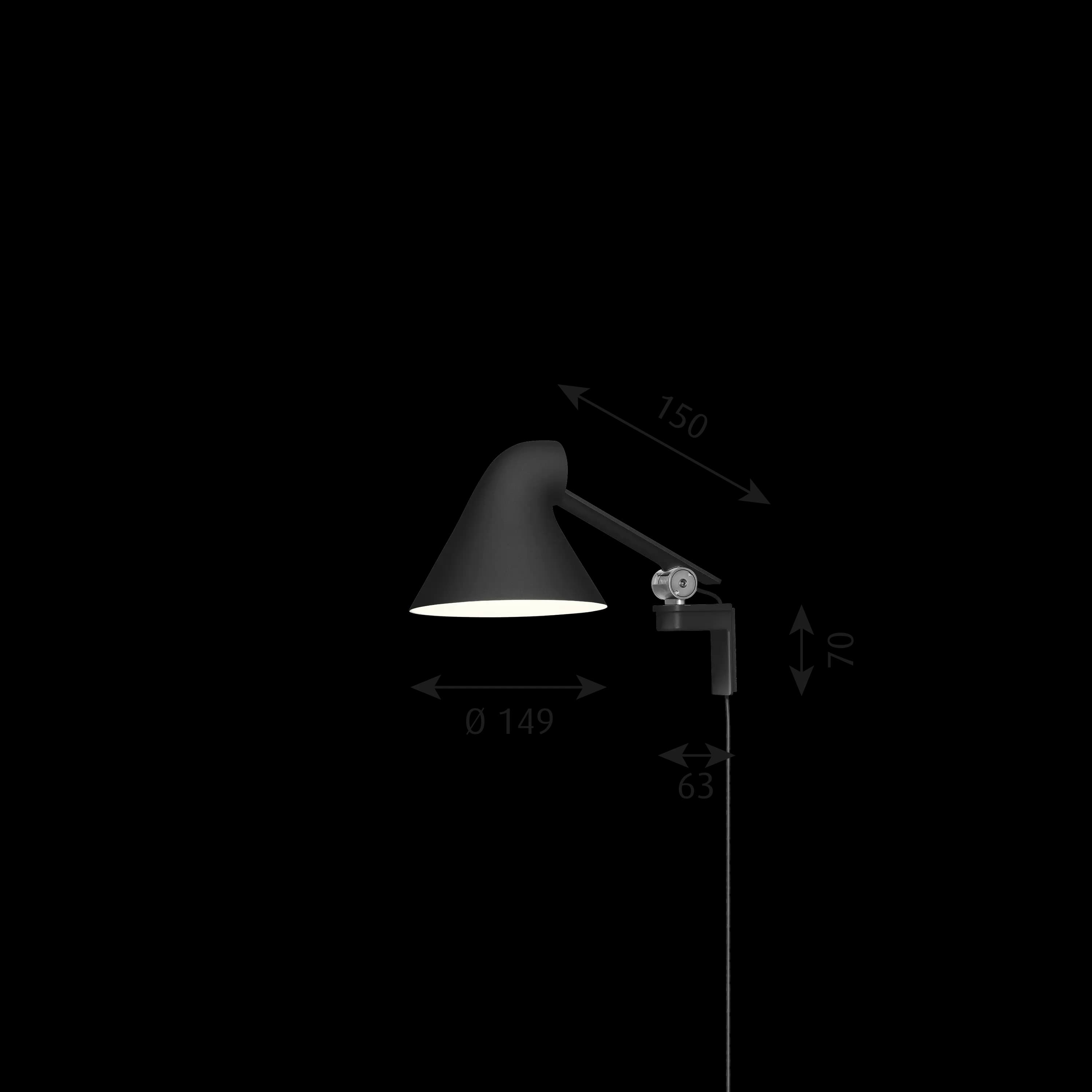 Louis Poulsen NJP Wall Lamp Black — фото 7