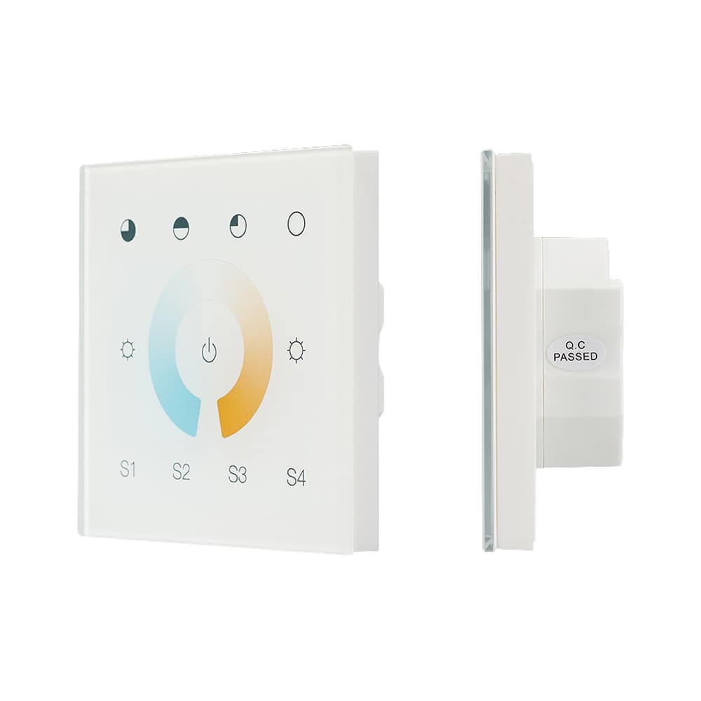 INTELLIGENT ARLIGHT Сенсорная панель DALI-901-11-1G-4SC-MIX-DT8-IN White (BUS/230V) (IARL, IP20 Пластик, 3 года) 037196 — фото 1