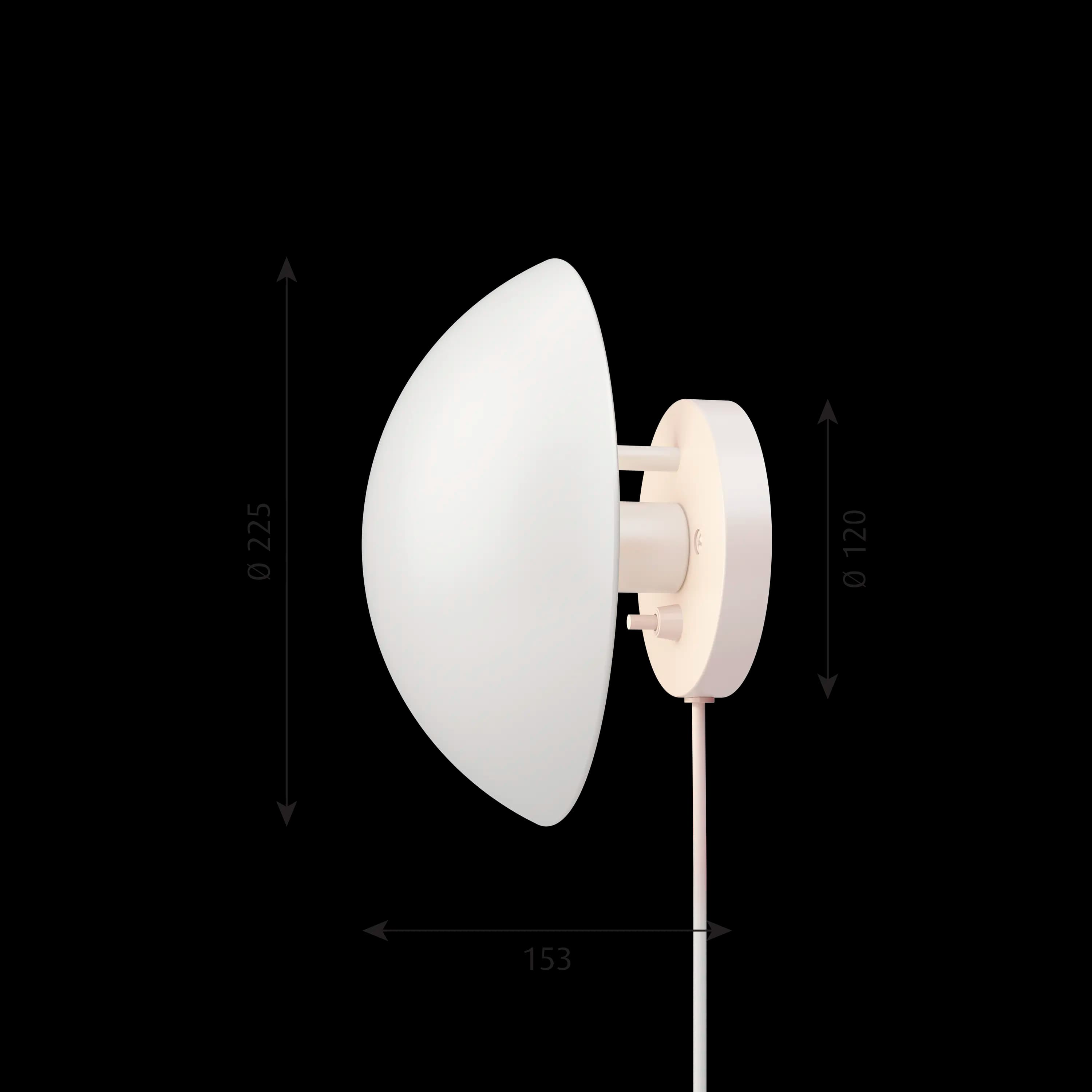 Louis Poulsen PH Hat Wall Lamp White Ø 225 — фото 4