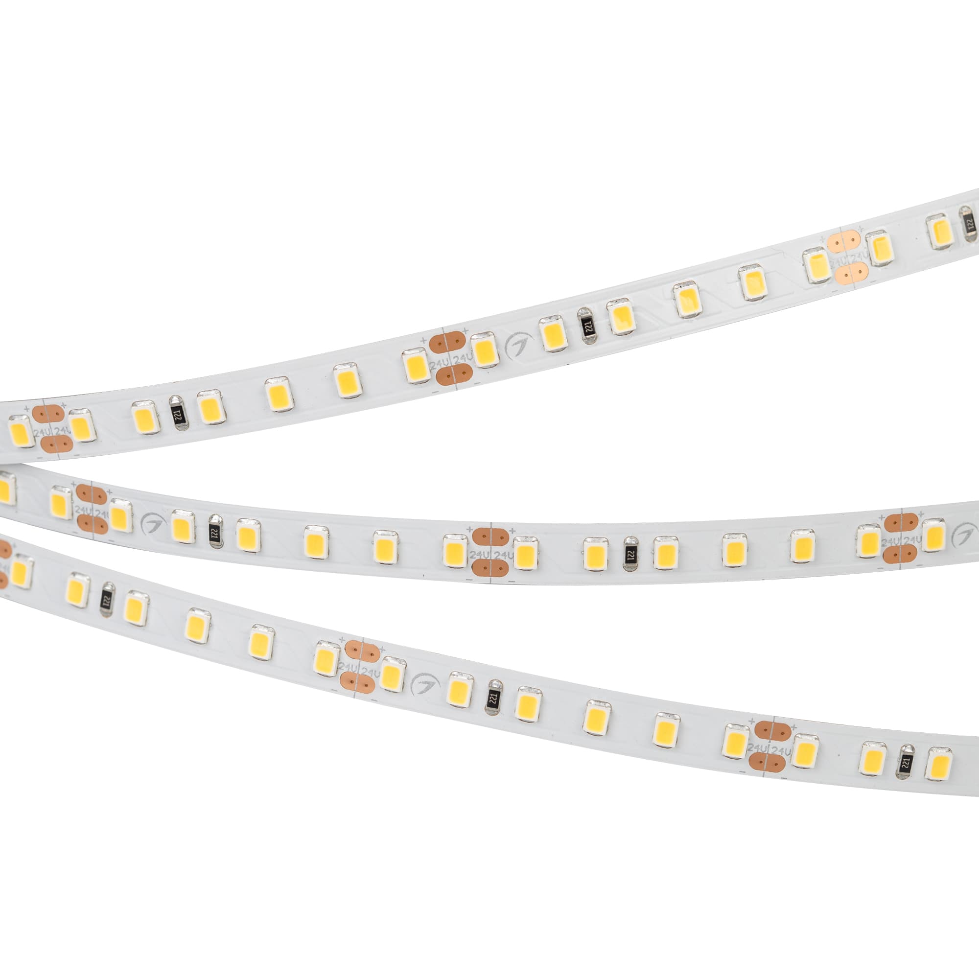 Светодиодная лента RT-A120-8mm 24V Warm2700 (9.6 W/m, IP20, 2835, 50m) (Arlight, Открытый) 024572(2) — фото 3