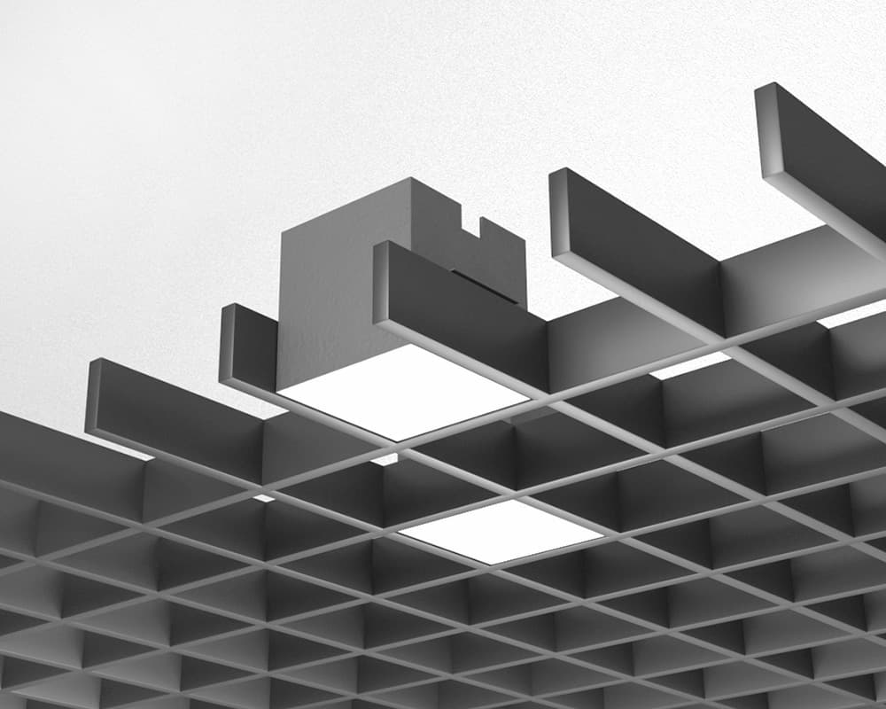 Cветодиодный светильник VIKI для потолков Грильято VIKI 104.10 FALDI — фото 1