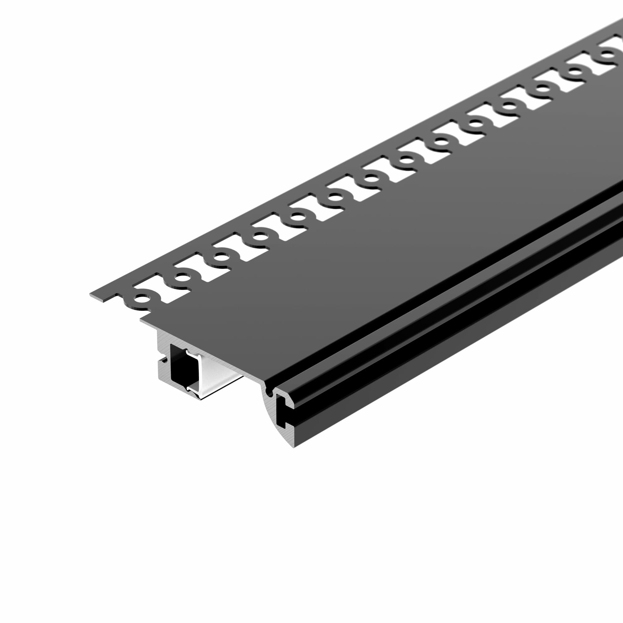 Профиль PLINTUS-FANTOM-L-2000 BLACK (Arlight, Алюминий) 041213 — фото 3