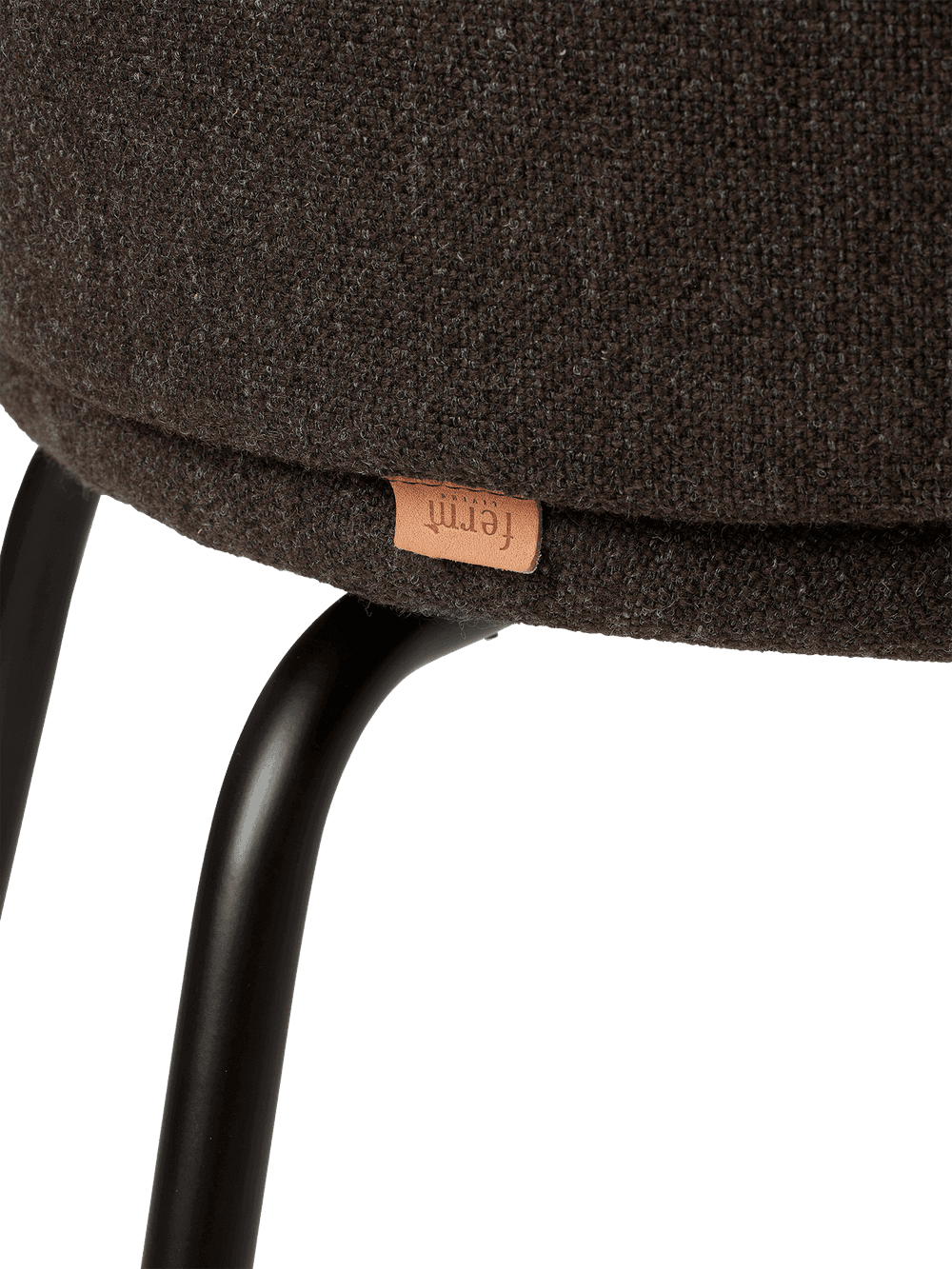 Ferm Living Rico Dining Chair - Black - Hallingdal - Dark Grey/Brown ferm LIVING — фото 7