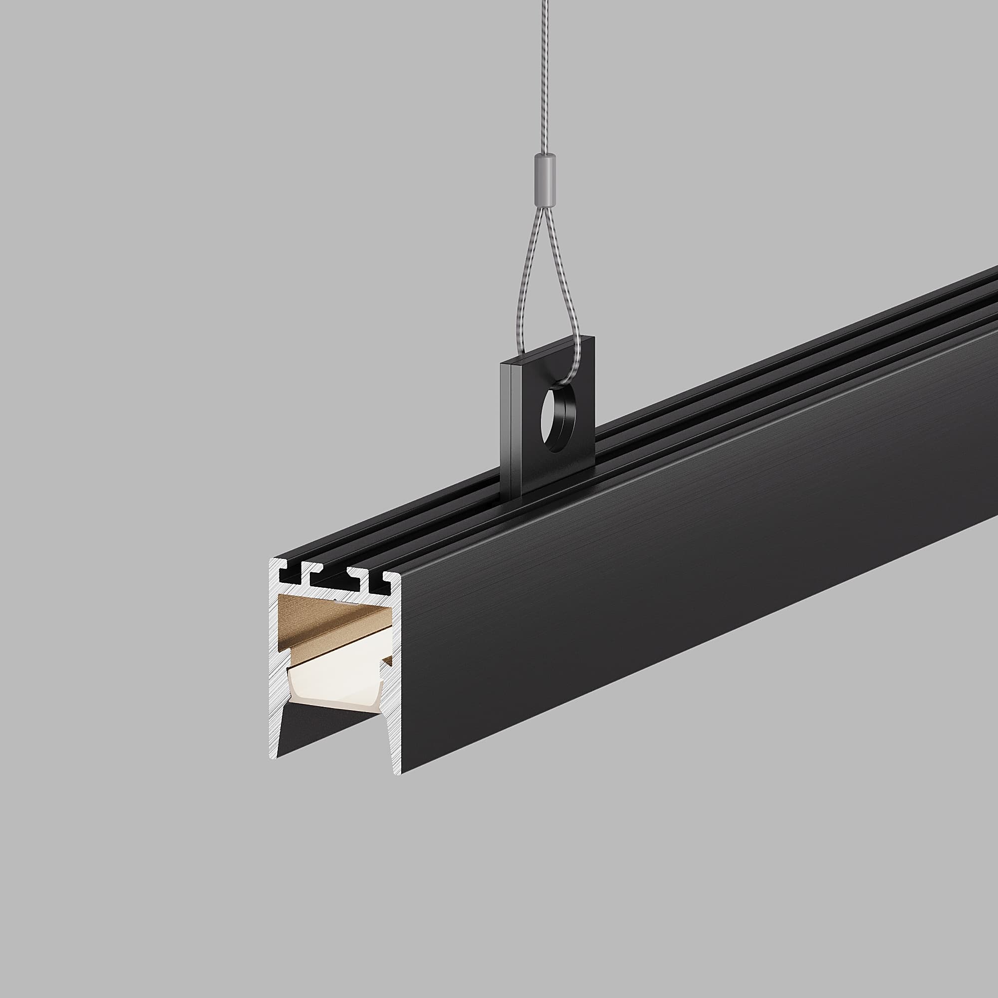 Профиль PDS-ZM-COMFY-2000 ANOD BLACK (Arlight, Алюминий) 032856 Arlight — фото 4