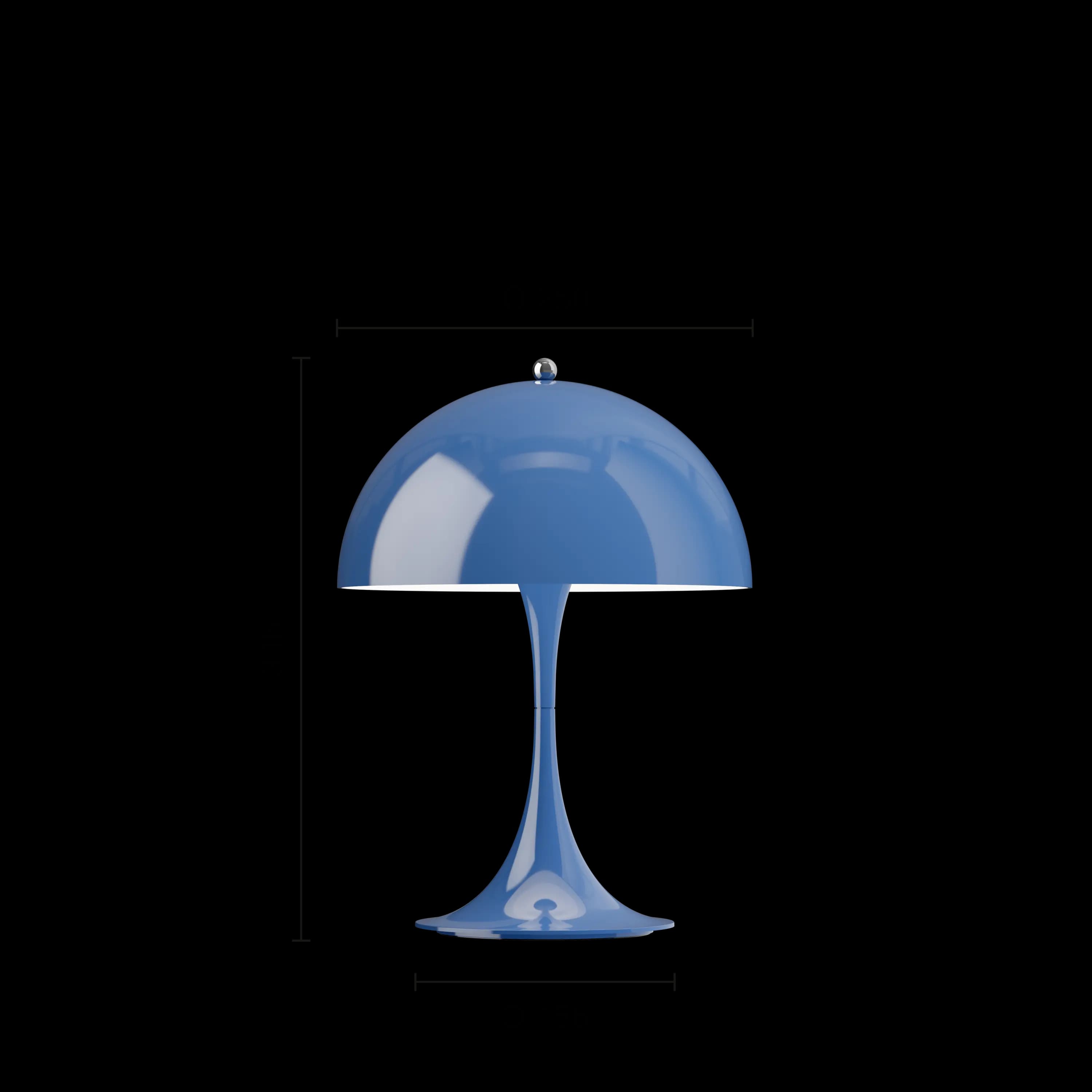 Louis Poulsen Panthella 250 Portable Lamp Opaque indigo blue — фото 4