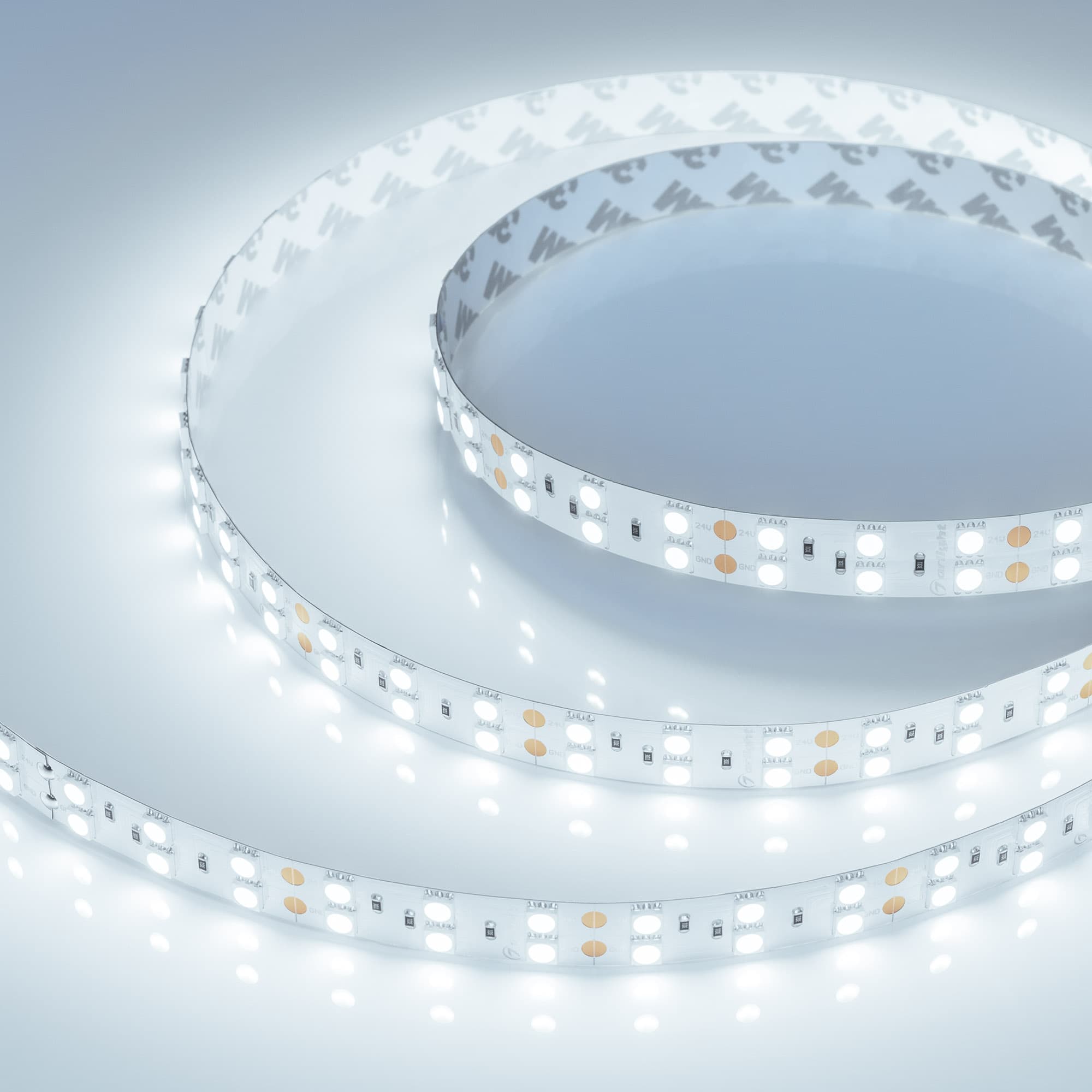 Светодиодная лента RT-B120-15mm 24V Cool 8K (28.8 W/m, IP20, 5060, 5m) (Arlight, Открытый) 013756(2) — фото 1