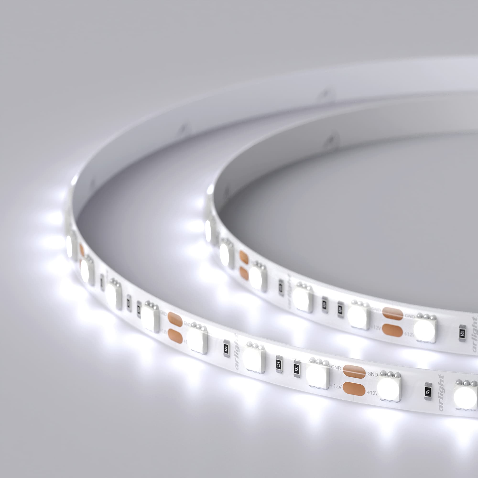 Светодиодная лента RTW 2-5000SE 12V Cool 2x (5060, 300 LED, LUX) (Arlight, 14.4 Вт/м, IP65) 016845 — фото 4