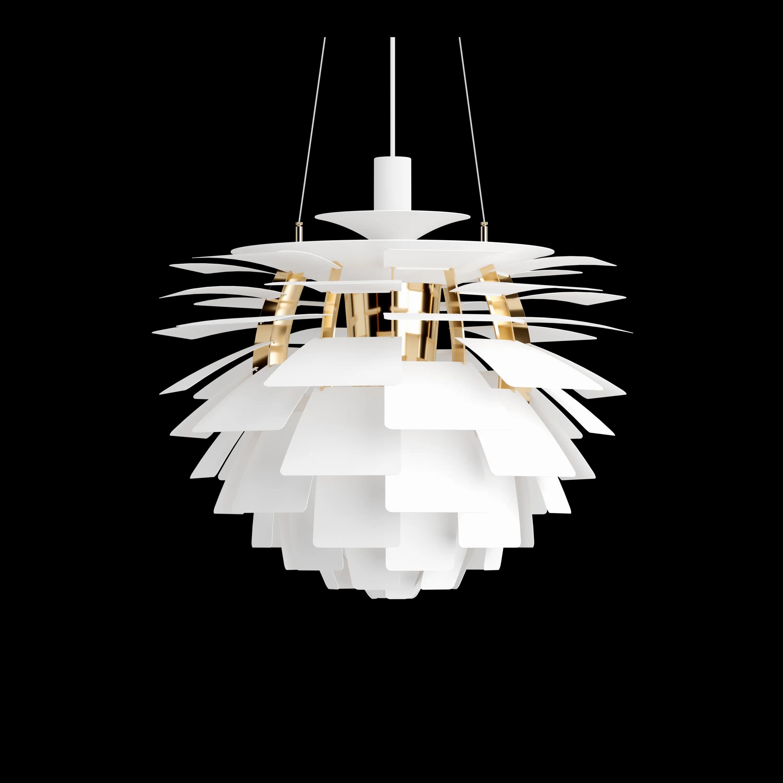 Louis Poulsen PH Artichoke Soft white/brass metallised Ø 600 — фото 2