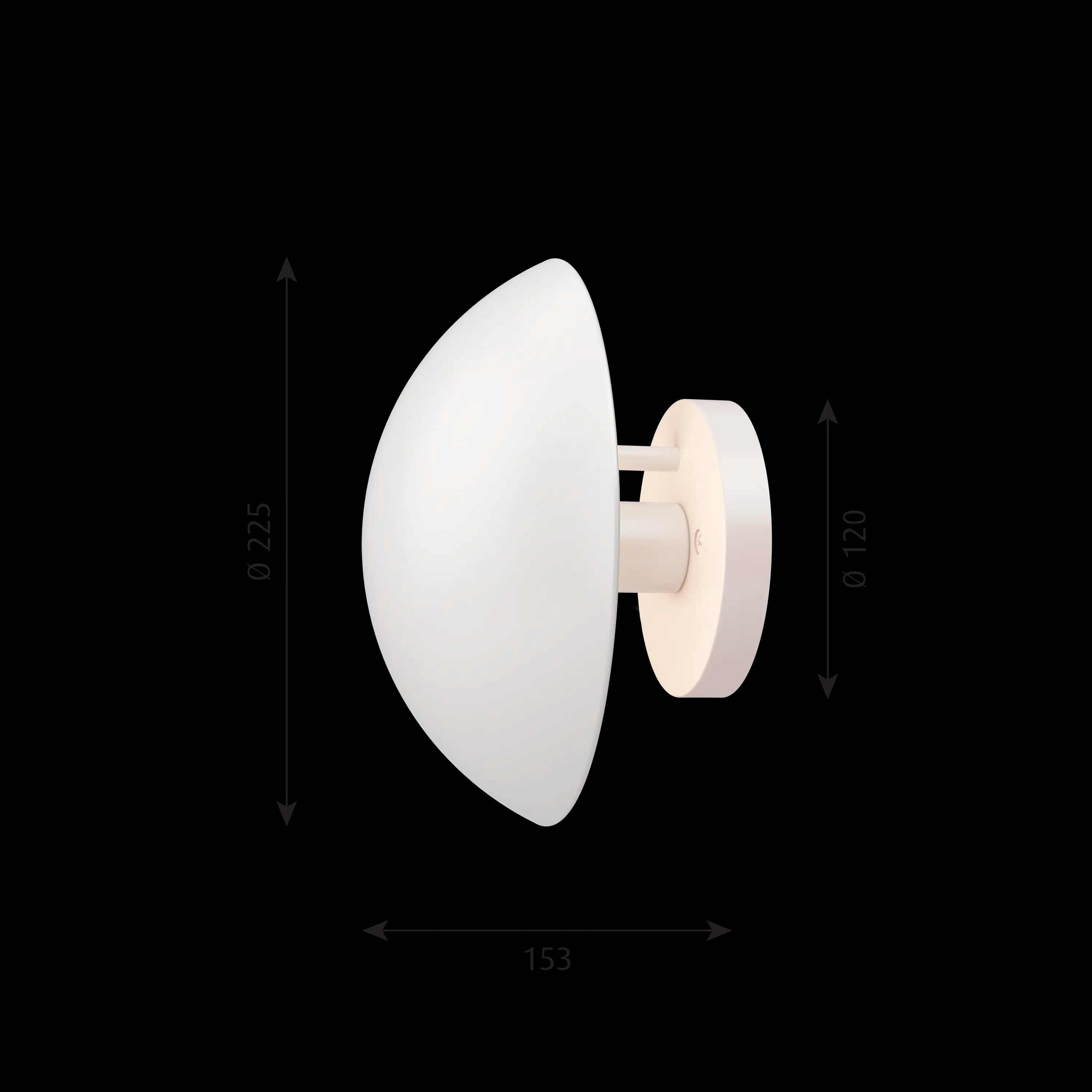 Louis Poulsen PH Hat Wall Lamp White Ø 225 — фото 4