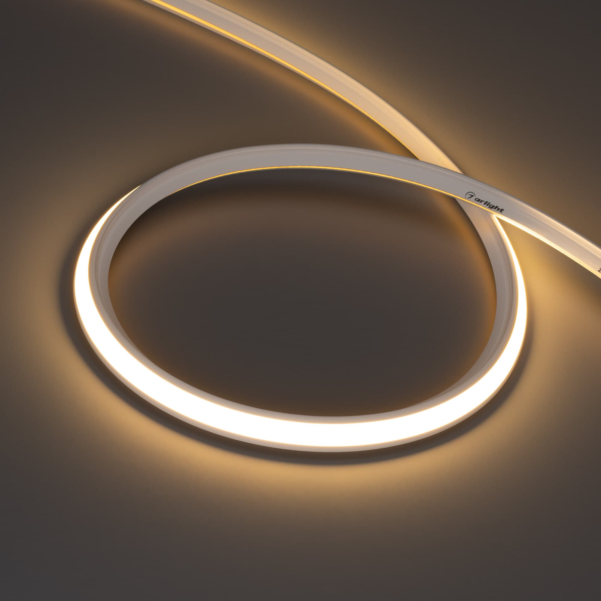 Светодиодная лента герметичная MOONLIGHT-3D-T-X544-10x10mm 24V Warm3000 (8 W/m, IP67, 5m, wire x1) (Arlight, Вывод боковой, 5 лет) 055192