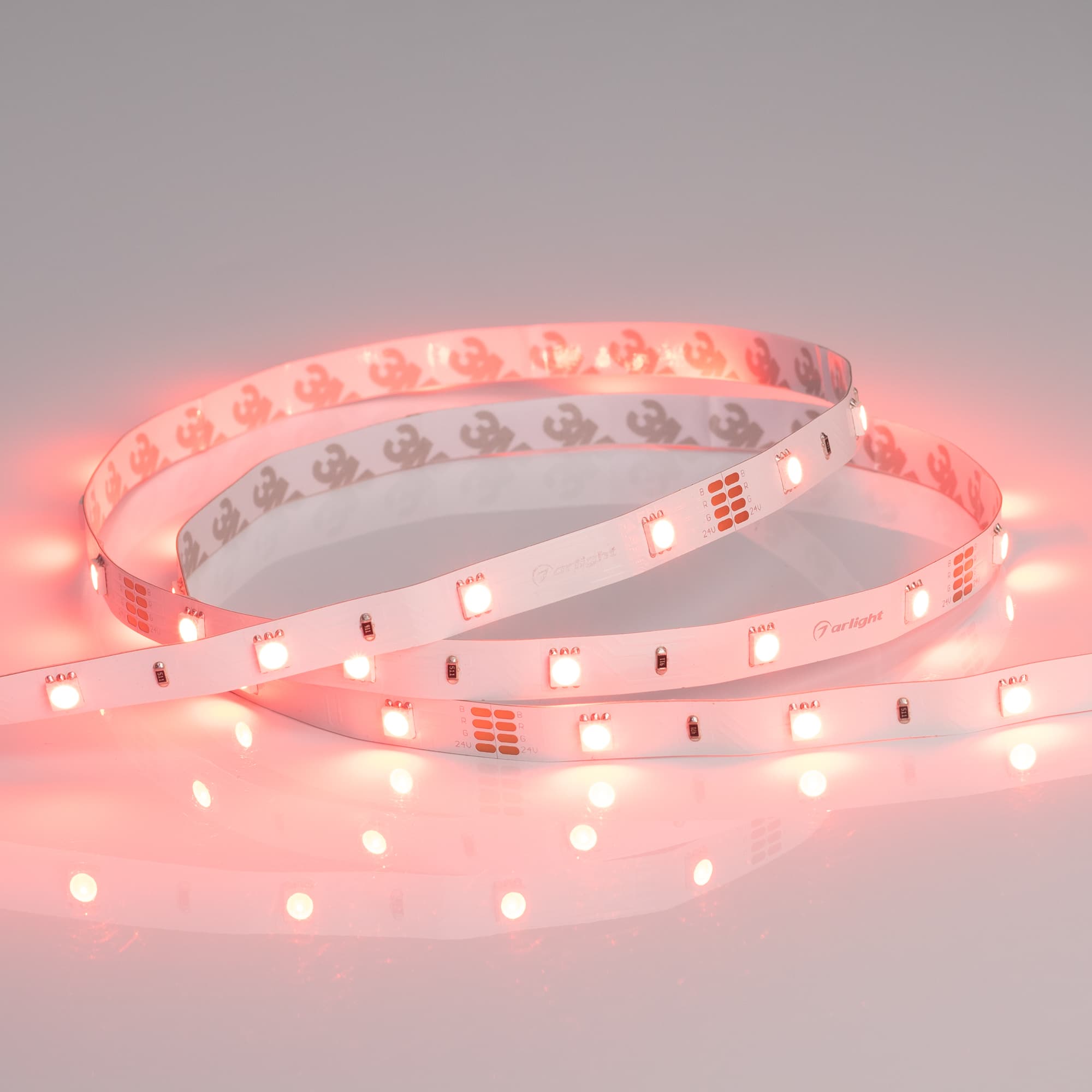 Светодиодная лента RT-B30-10mm 24V RGB (7.2 W/m, IP20, 5060, 5m) (Arlight, Открытый) 022066(2) — фото 3
