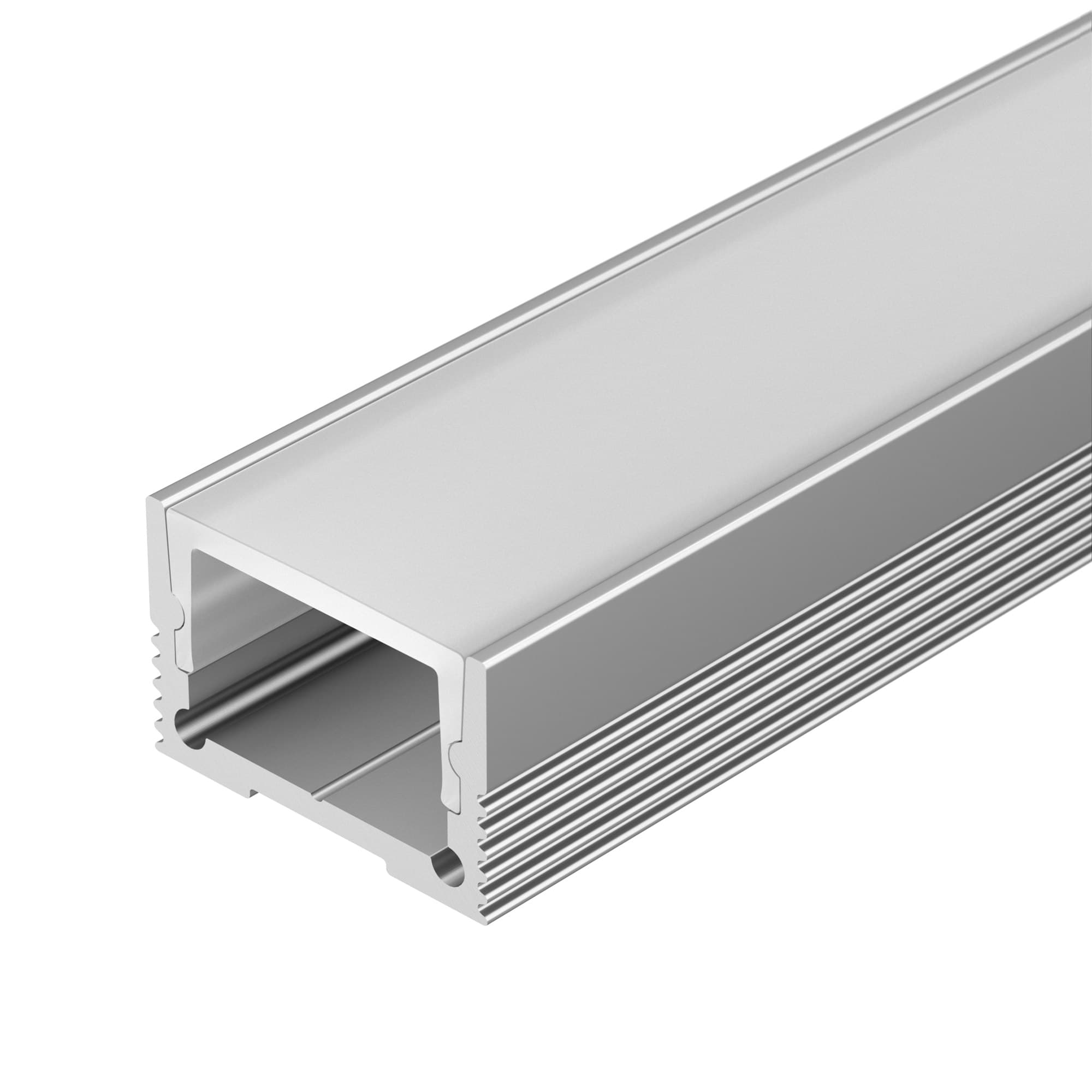 Профиль с экраном SL-SLIM20-H13-2000 ANOD+OPAL (Arlight, Алюминий) 036835 — фото 1