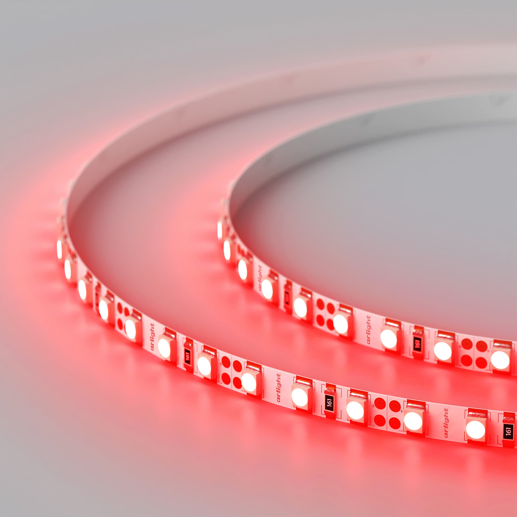 Светодиодная лента RT 2-5000 12V Red 5mm 2x (3528, 600 LED, LUX) (Arlight, 9.6 Вт/м, IP20) 015001(1) — фото 4
