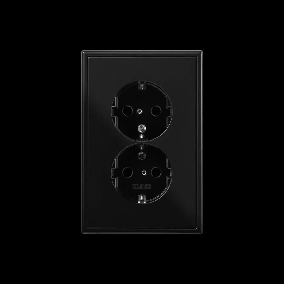 Jung Двойная розетка с повышенной защитой от касания, LS5015KISW LS5015KISW