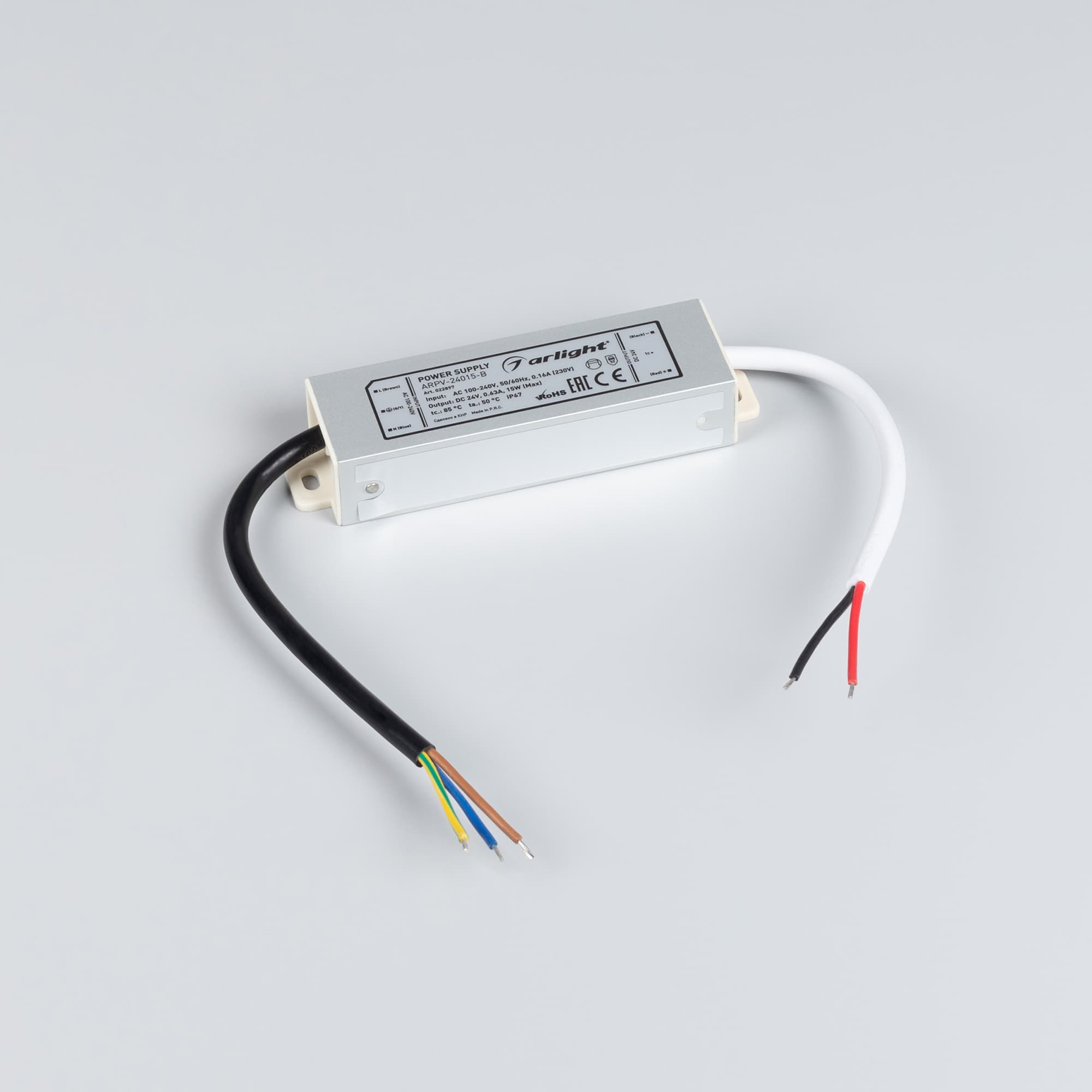 Блок питания ARPV-24015-B (24V, 0.6A, 15W) (Arlight, IP67 Металл, 3 года) 022897 — фото 2