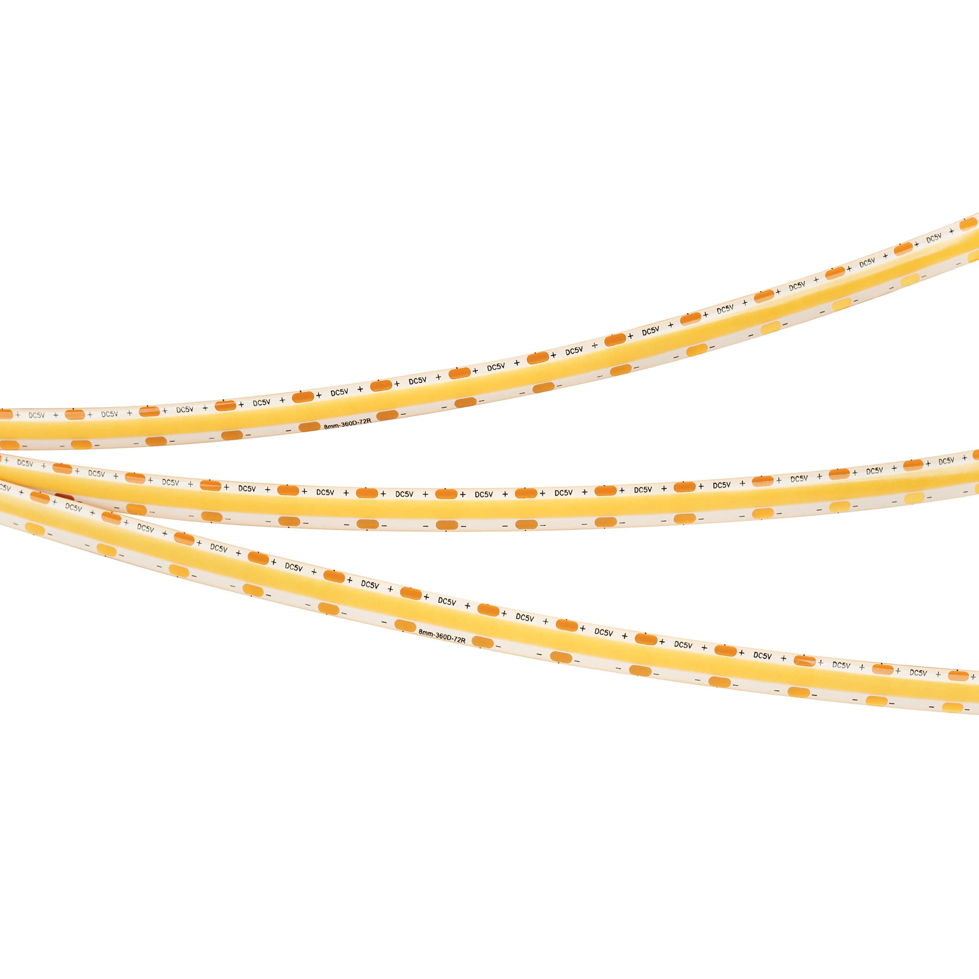 Светодиодная лента герметичная COB-SE-X360-8mm 5V Warm2700 (5 W/m, IP65, 5m) (Arlight, -) 041710(1) — фото 2