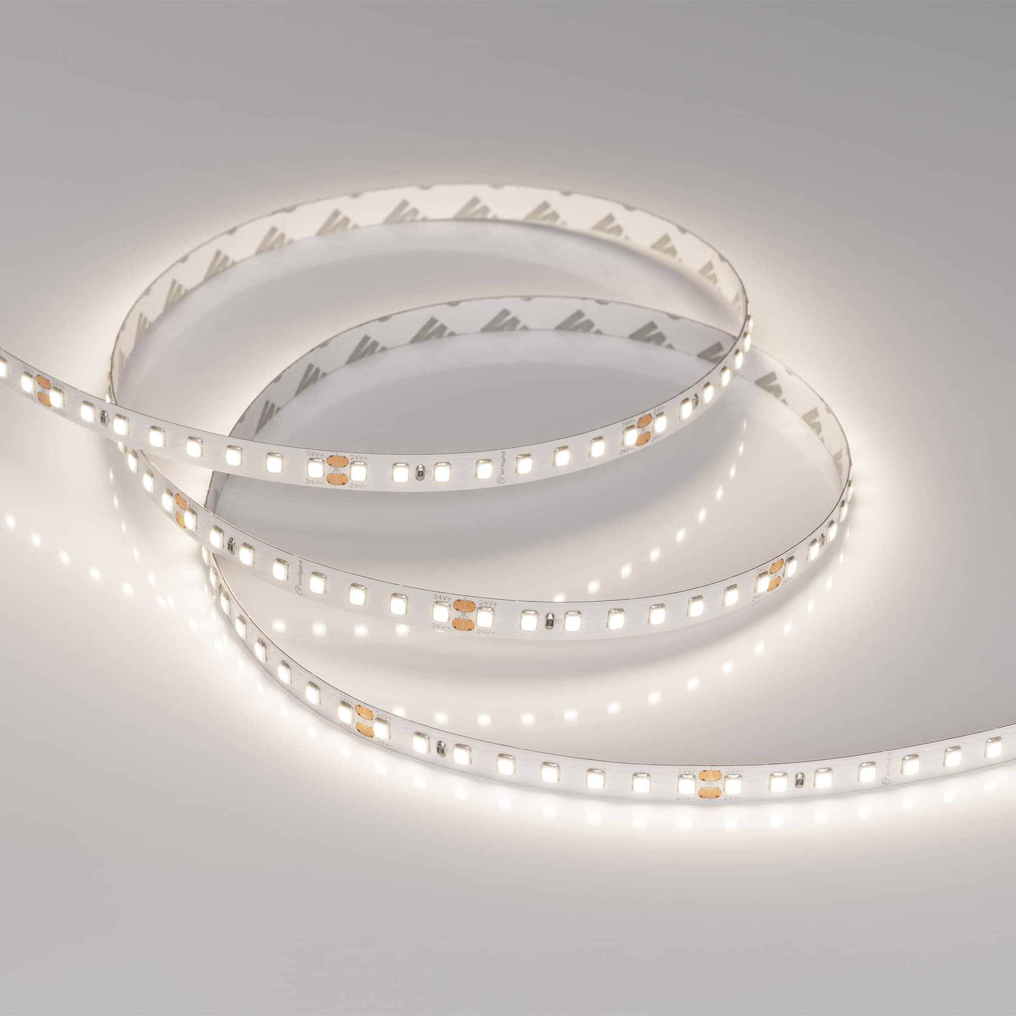 Светодиодная лента RT-A128-8mm 24V Day4000 (9.6 W/m, IP20, 2835, 5m) (Arlight, высок.эфф.150 лм/Вт) 036211 — фото 3