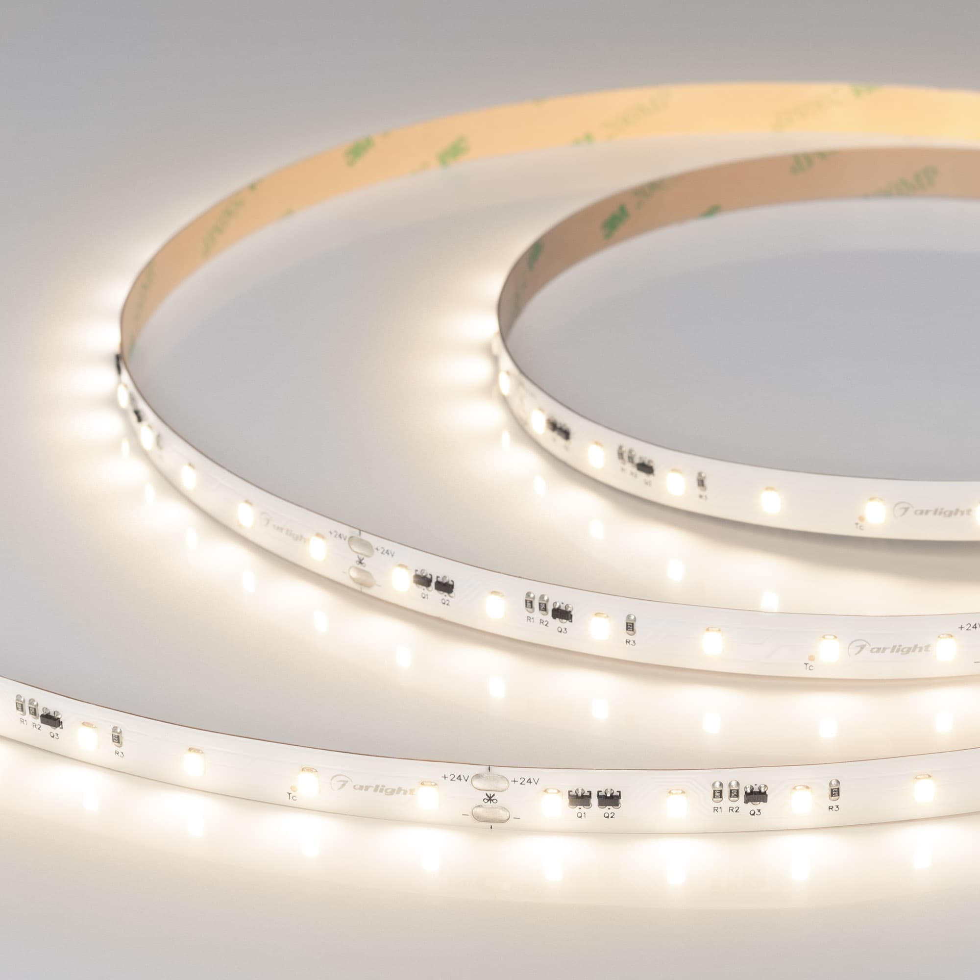 Светодиодная лента IC-A60-10mm 24V Warm3500 (4.8 W/m, IP20, 2835, 20m) (Arlight, 4.8 Вт/м, IP20) 040669 — фото 1