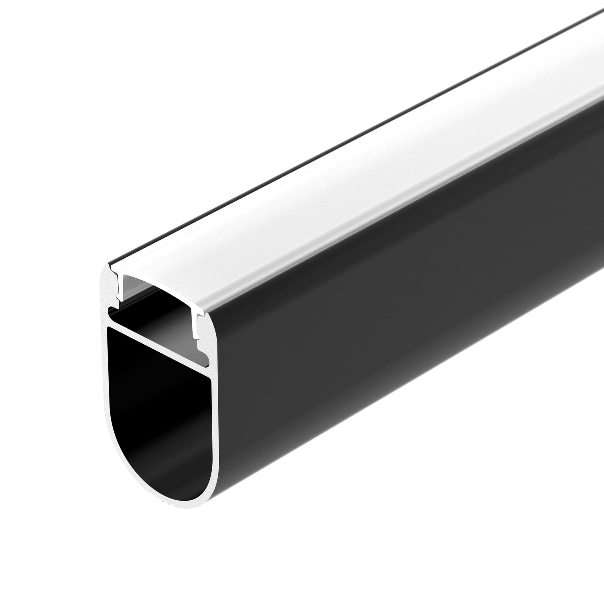 Профиль WARDROBE-1930-2000 ANOD BLACK (Arlight, Алюминий) 054943 — фото 1