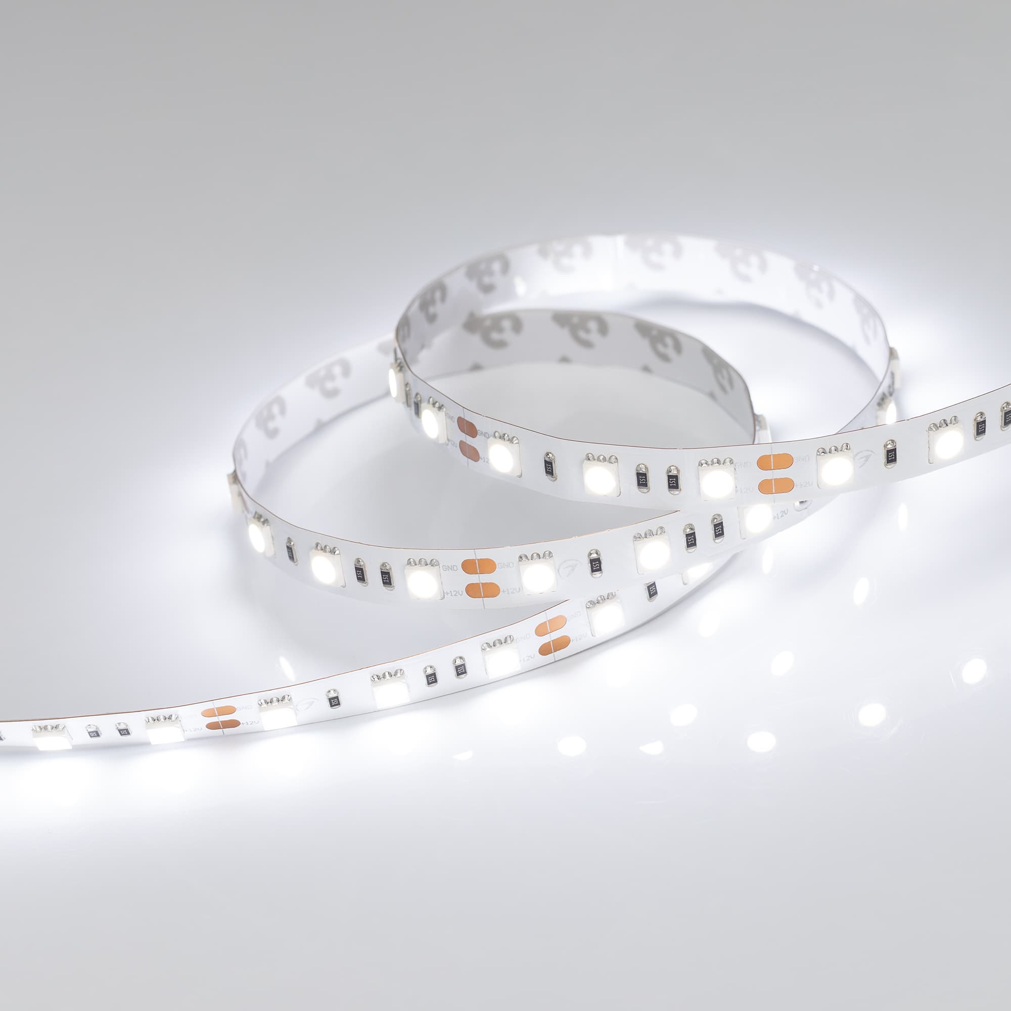 Светодиодная лента RT 2-5000 12V White5500 2x (5060, 300 LED, LUX) (Arlight, 14.4 Вт/м, IP20) 026778(B) — фото 3