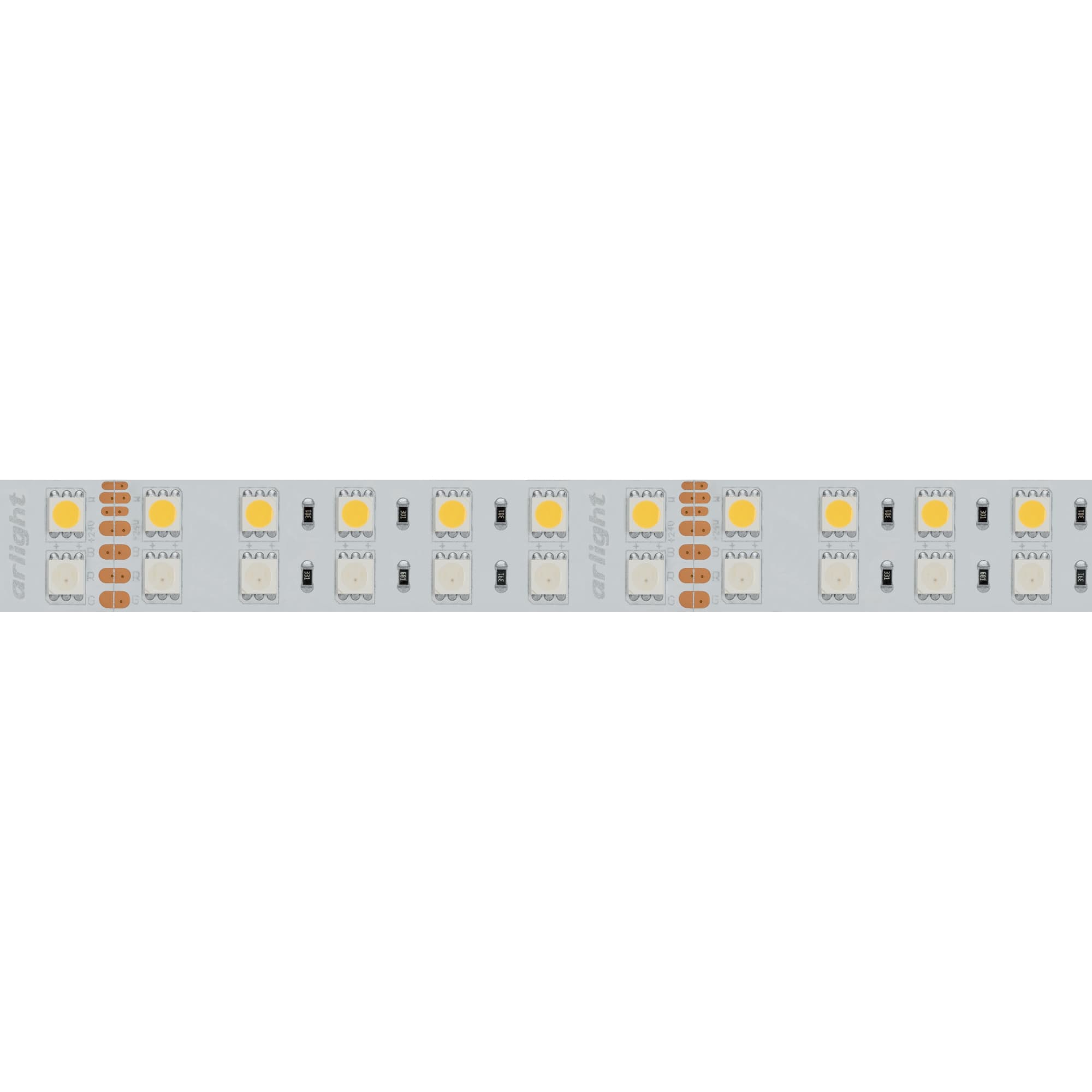 Светодиодная лента RT 2-5000 24V RGB-Day 2x2 (5060, 720 LED, LUX) (Arlight, 32 Вт/м, IP20) 018144(1) — фото 6