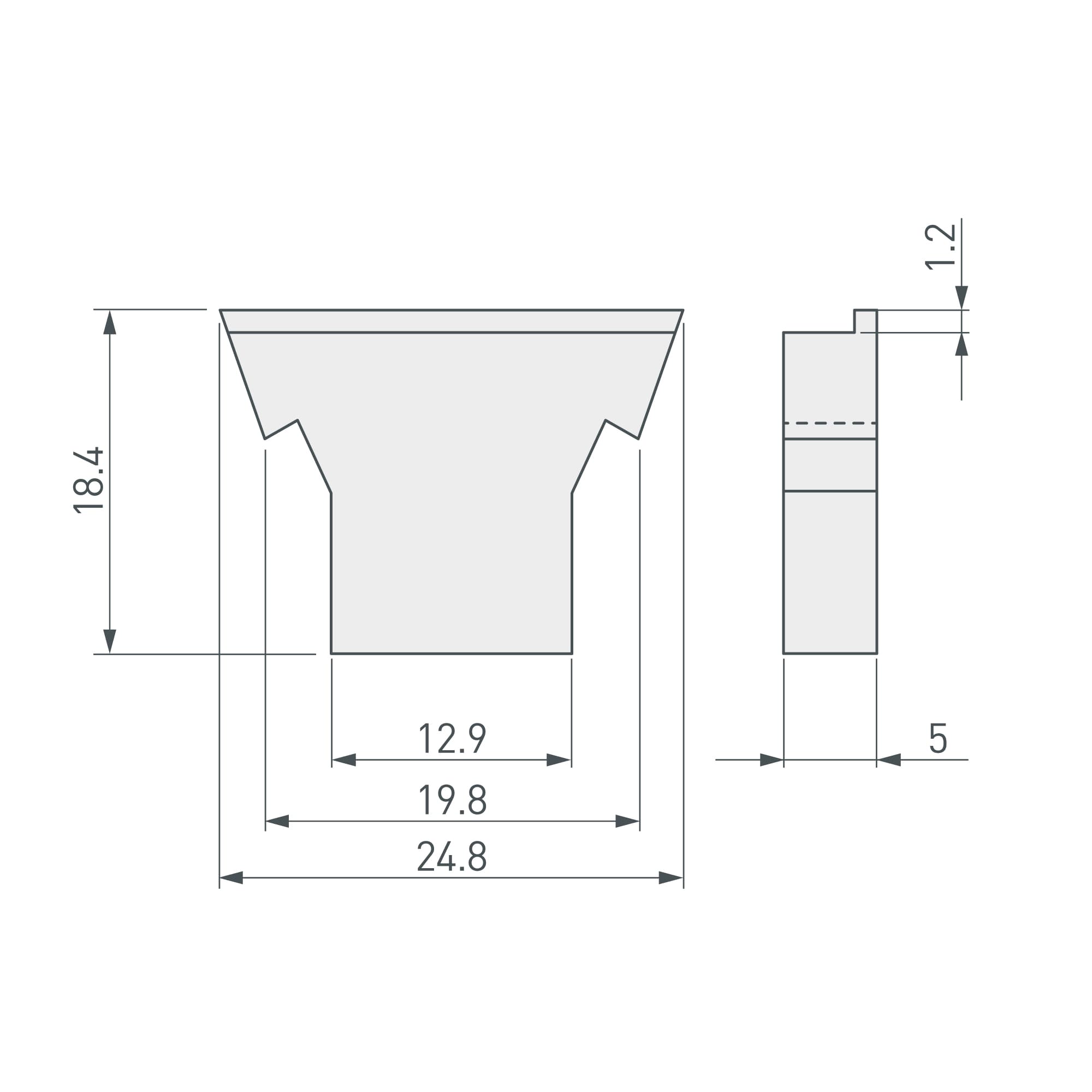 Заглушка для FOLED белая глухая (Arlight, Пластик) 027736 Arlight — фото 2
