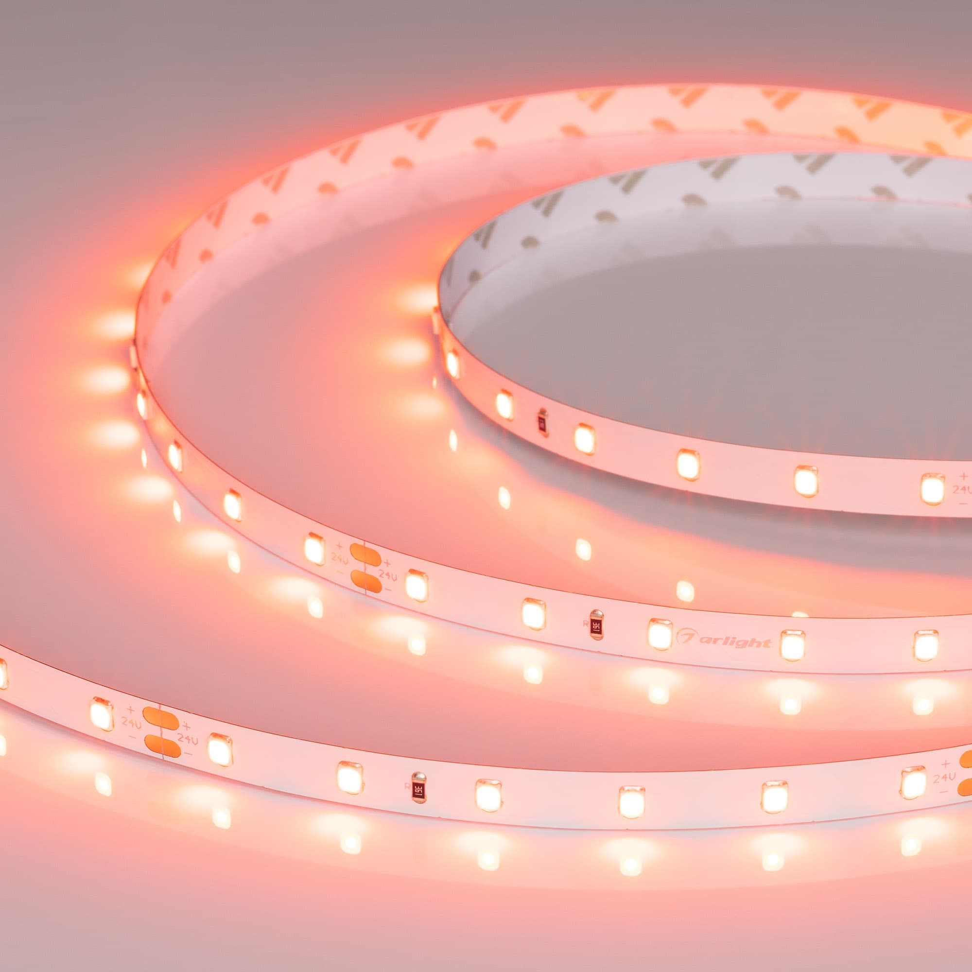 Светодиодная лента RT-A60-8mm 24V Carrot (4.8 W/m, IP20, 5m) (Arlight, -) 055375 — фото 1