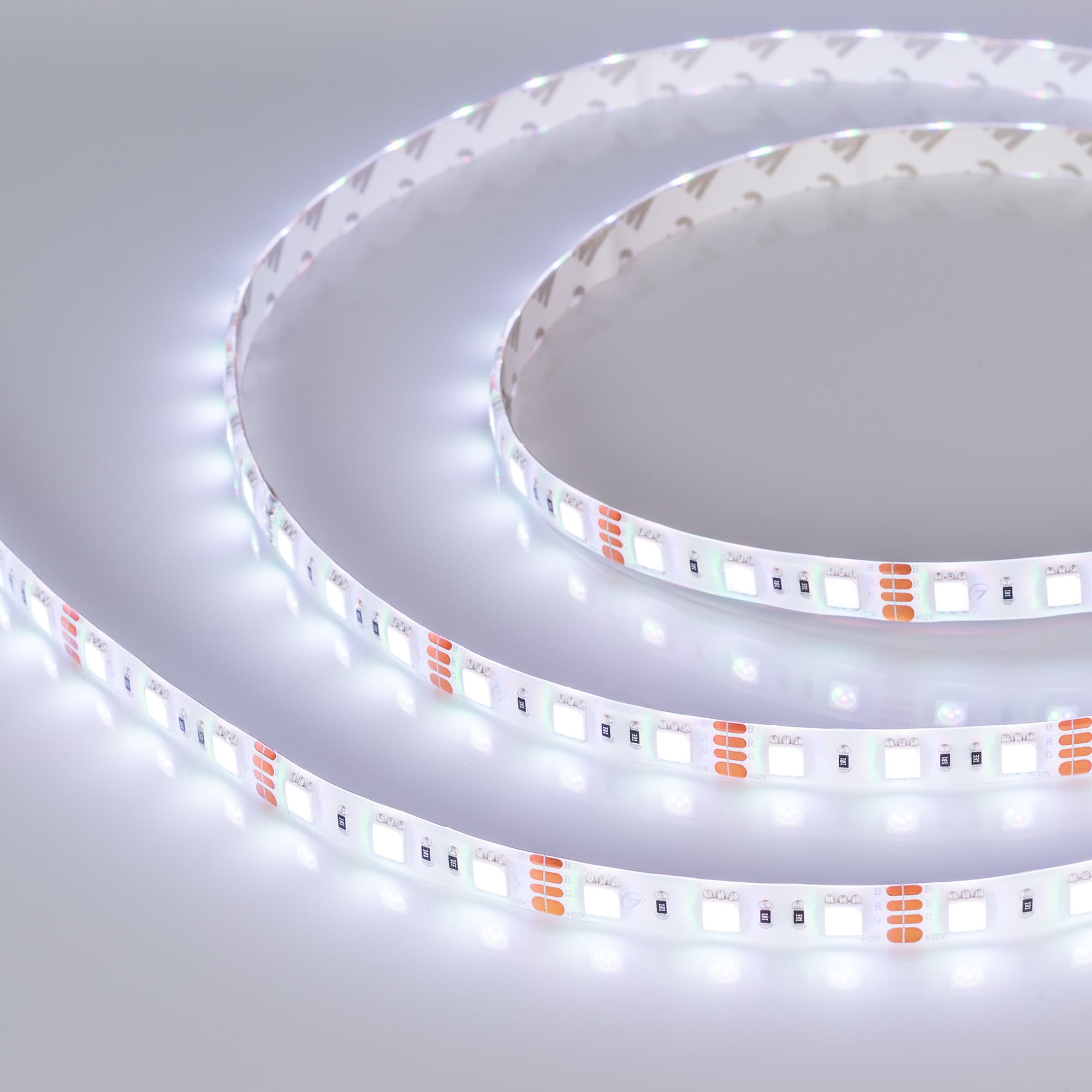 Светодиодная лента RTW 2-5000SE 12V RGB 2x (5060, 300 LED, LUX) (Arlight, 14.4 Вт/м, IP65) 014618 — фото 3