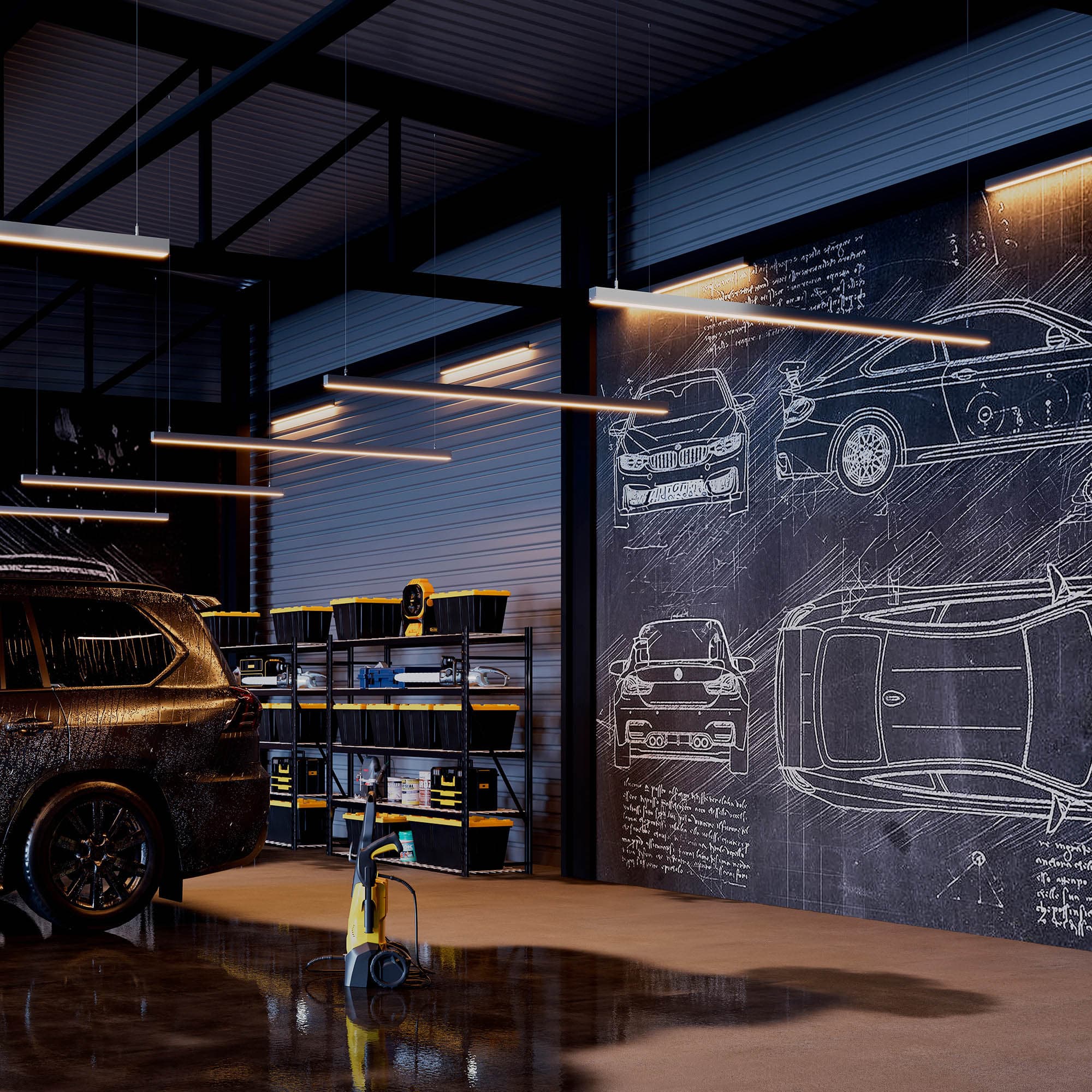 Профиль IP-LINE-4050-2000 BLACK (Arlight, Алюминий) 053898 Arlight — фото 6