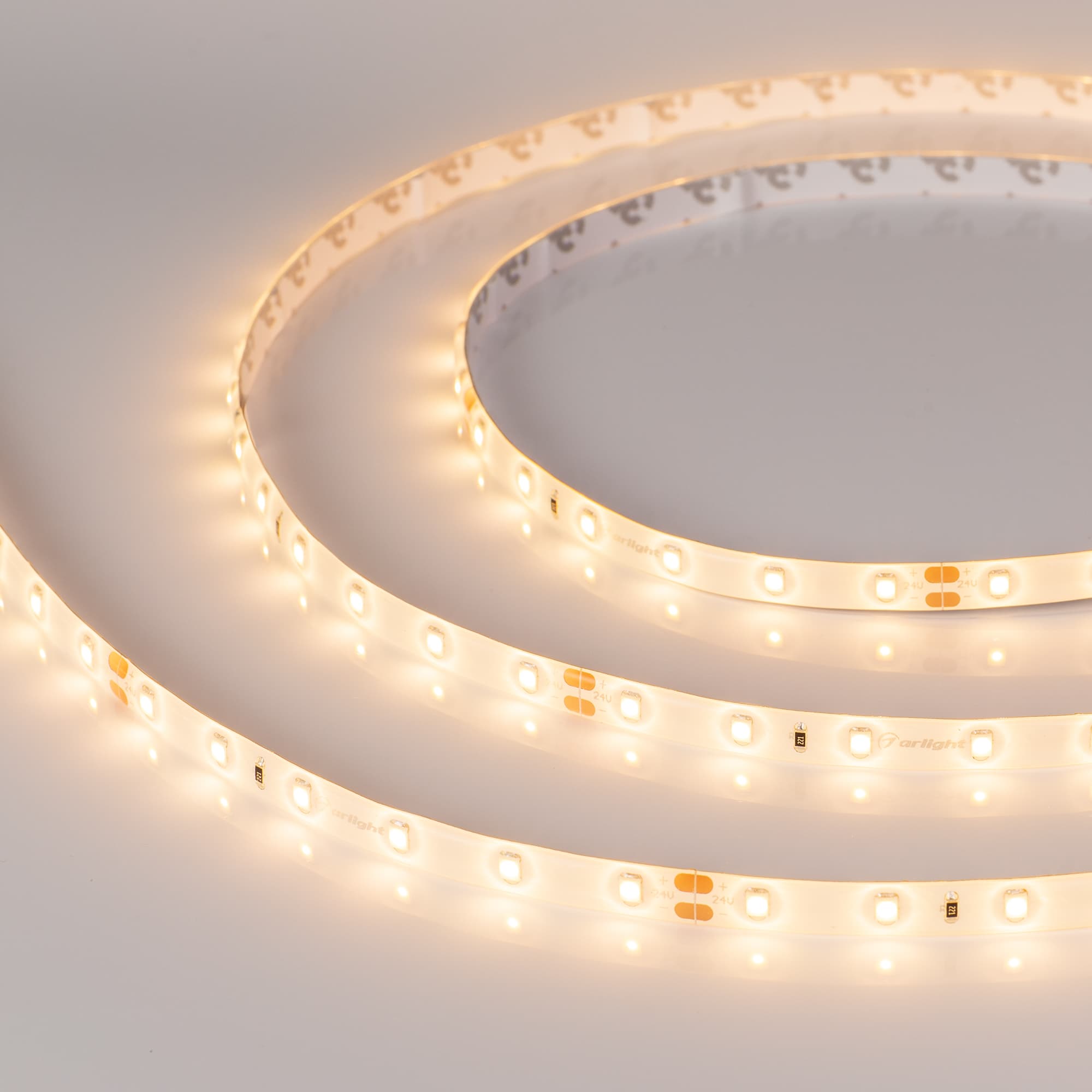 Светодиодная лента герметичная RTW-SE-A60-8mm 24V Warm3000 (7.2 W/m, IP65, 2835, 5m) (Arlight, -) 020525(2) — фото 1
